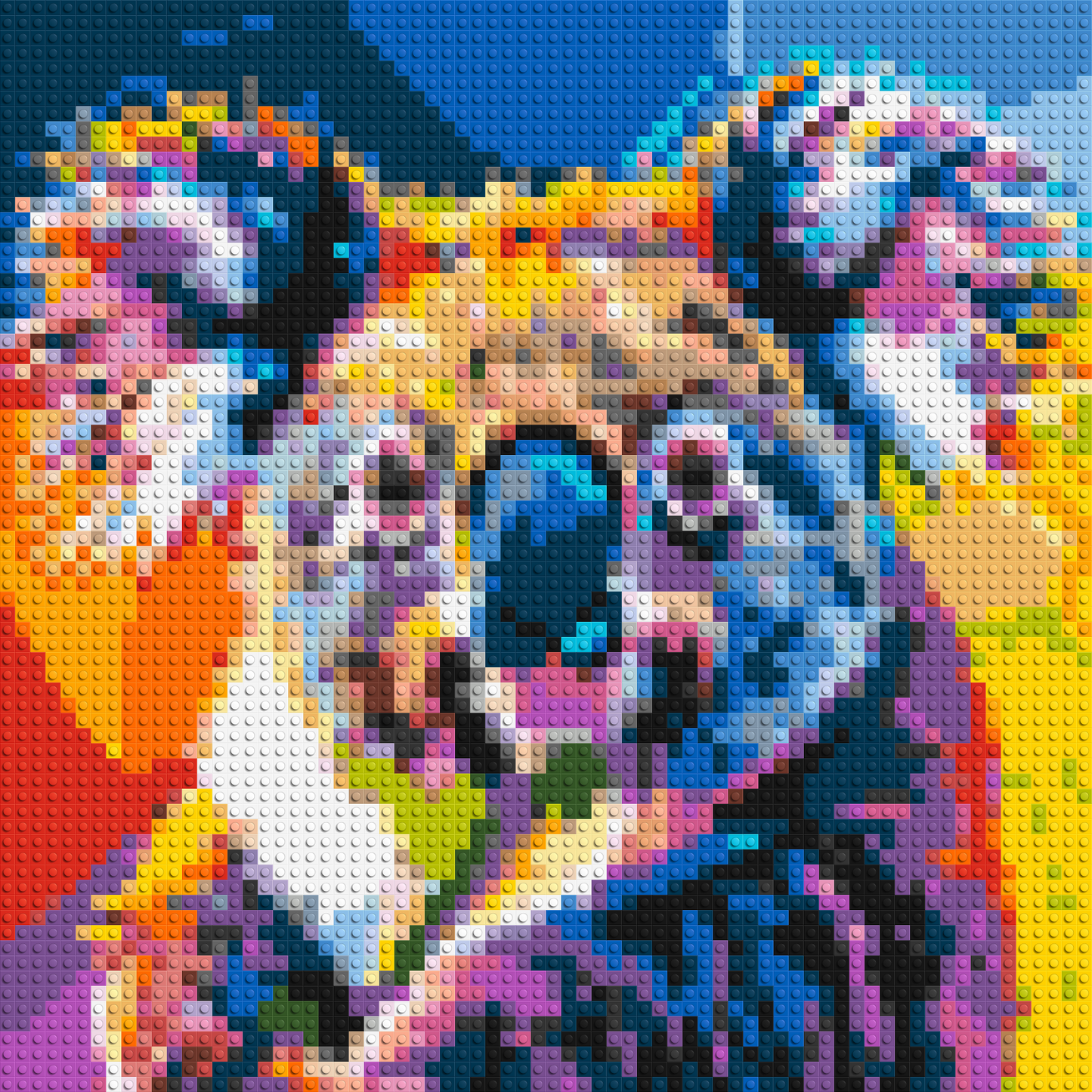 Koala Colourful Pop Art - Brick Art Mosaic Kit 3x3 large