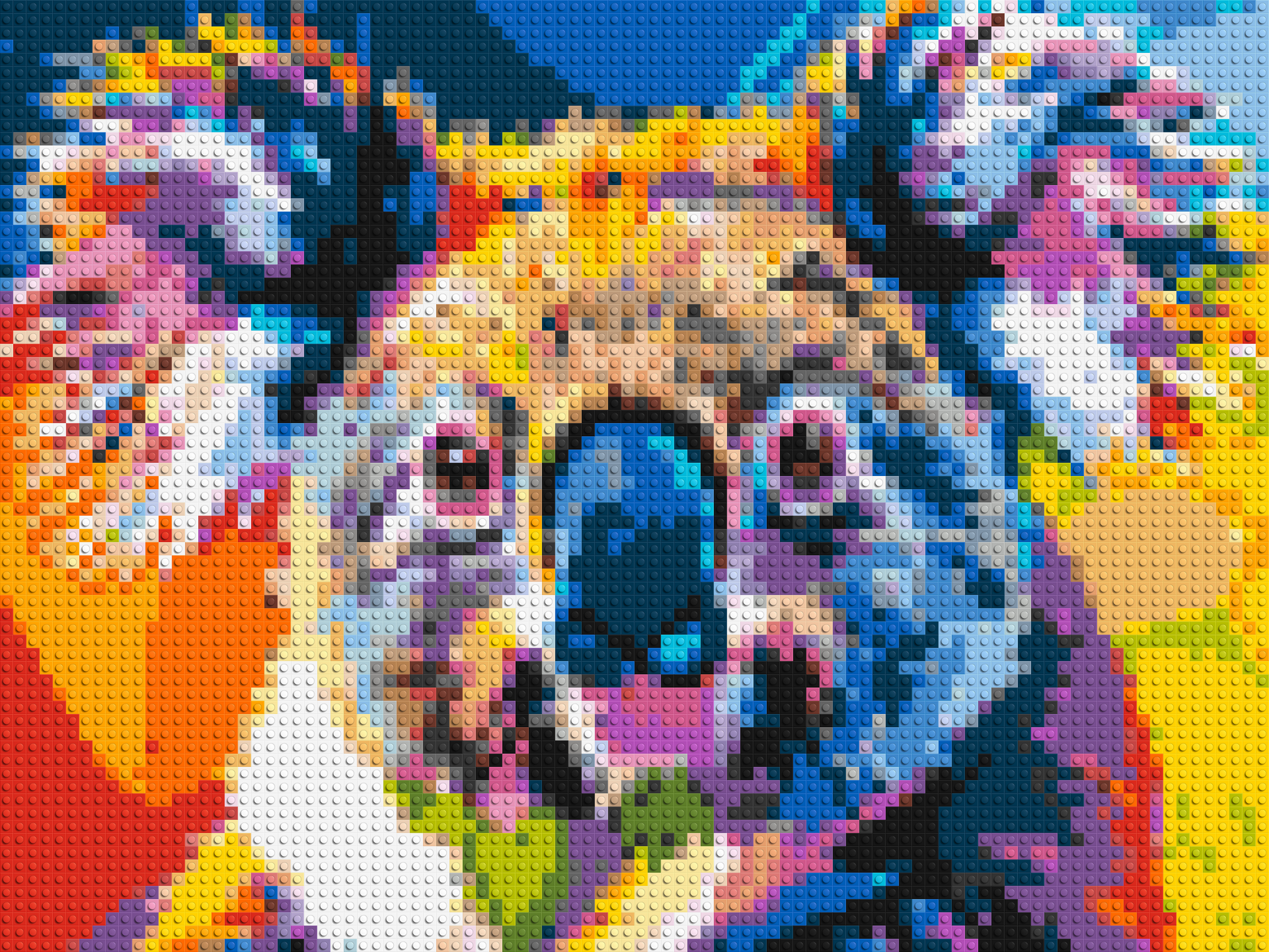 Koala Colourful Pop Art - Brick Art Mosaic Kit 4x3 large