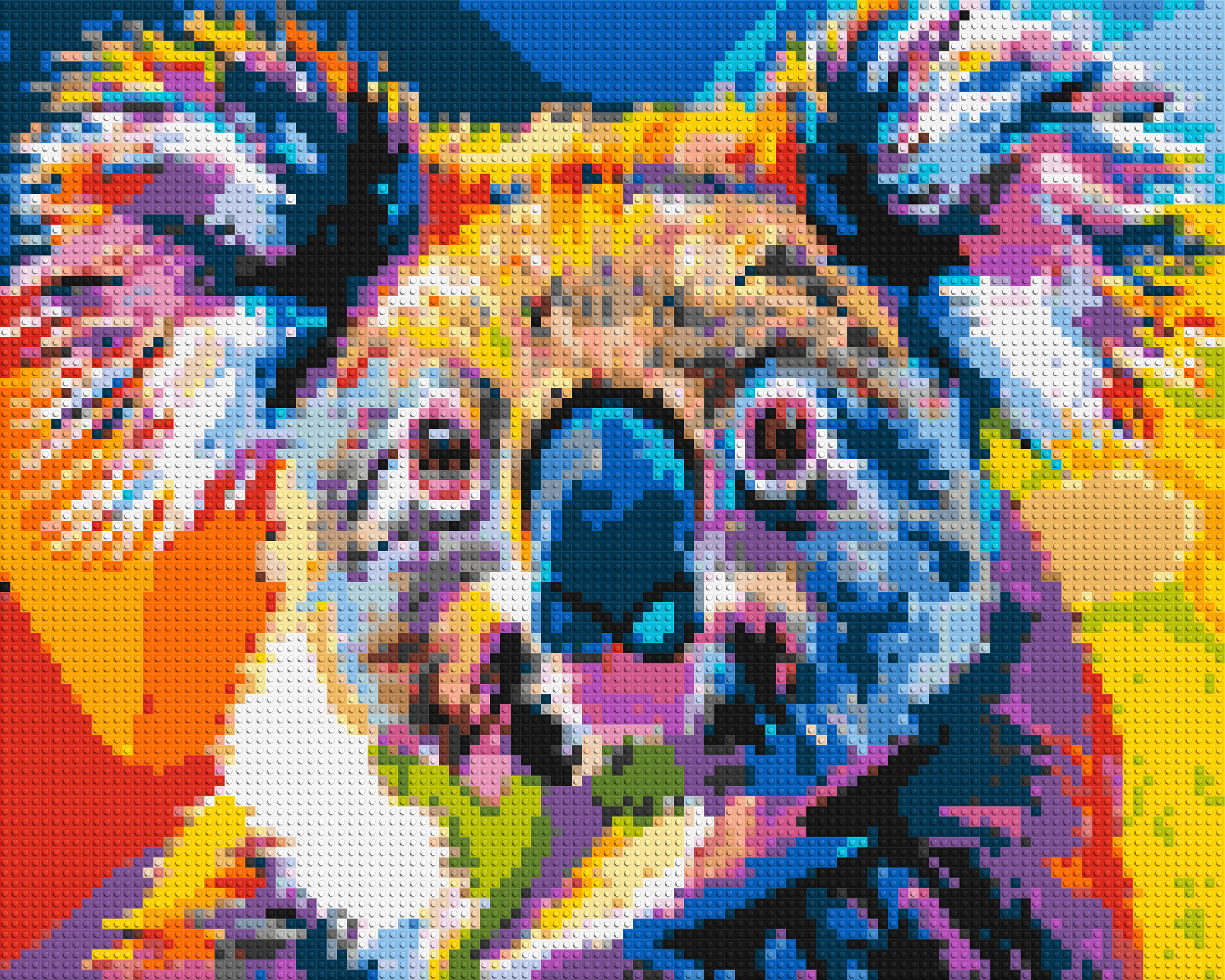 Koala Colourful Pop Art - Brick Art Mosaic Kit 5x4 large