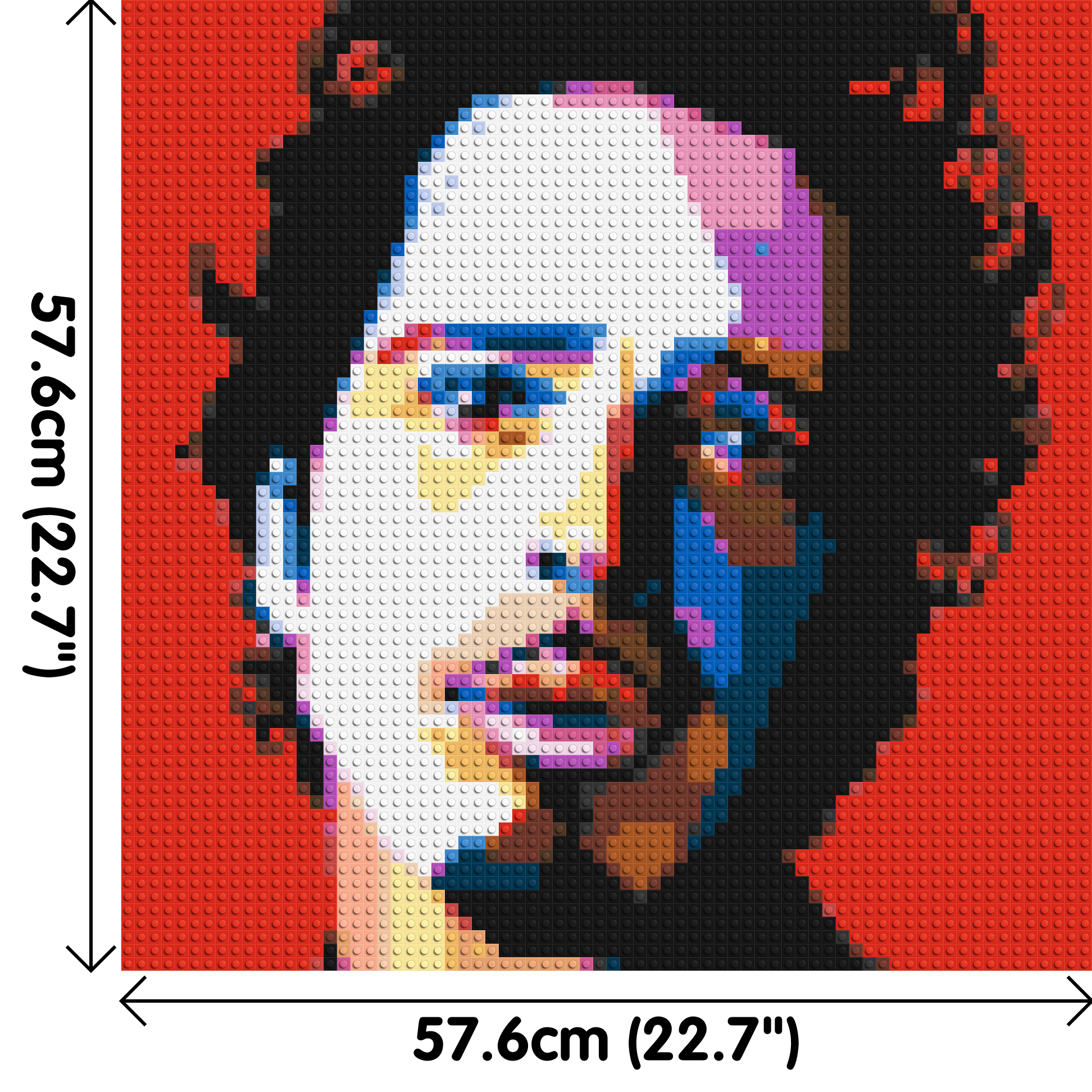 Chris Cornell - Brick Art Mosaic Kit 3x3 dimensions