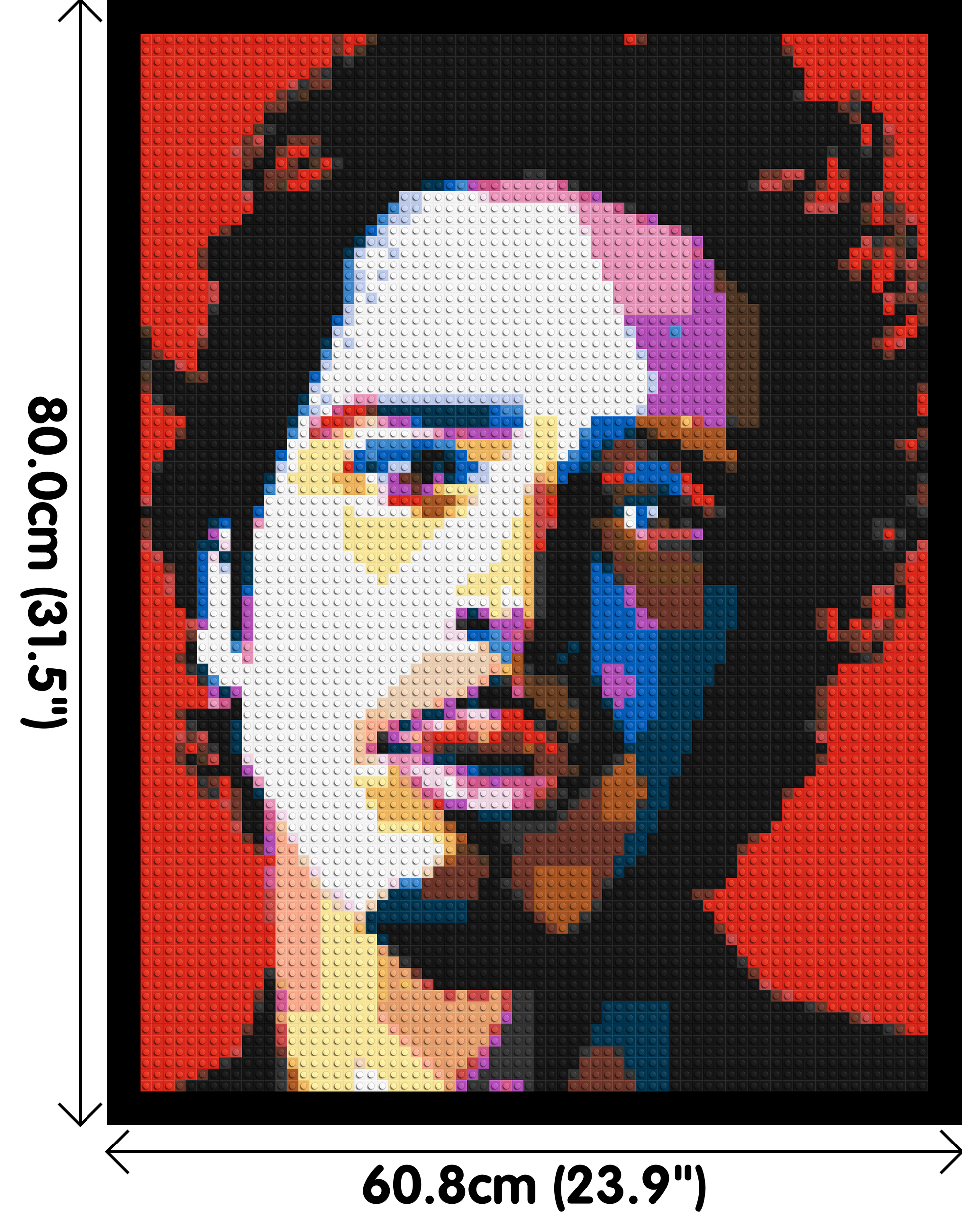 Chris Cornell - Brick Art Mosaic Kit 3x4 dimensions with frame