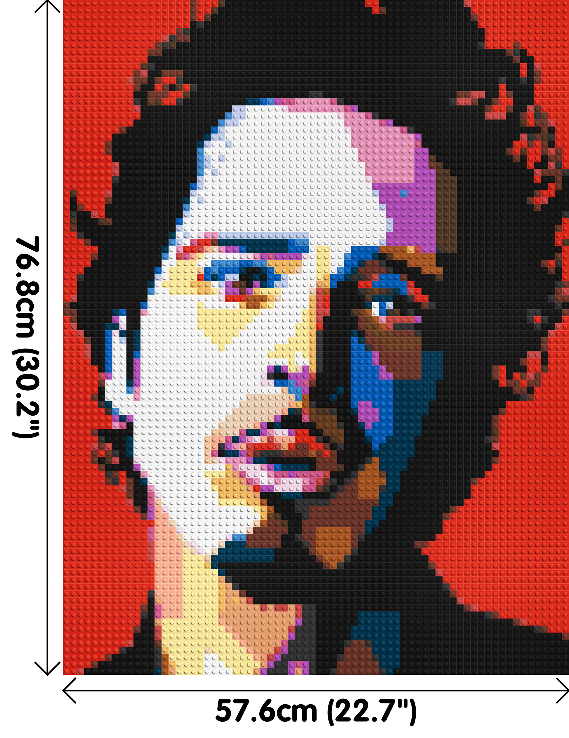 Chris Cornell - Brick Art Mosaic Kit 3x4 dimensions