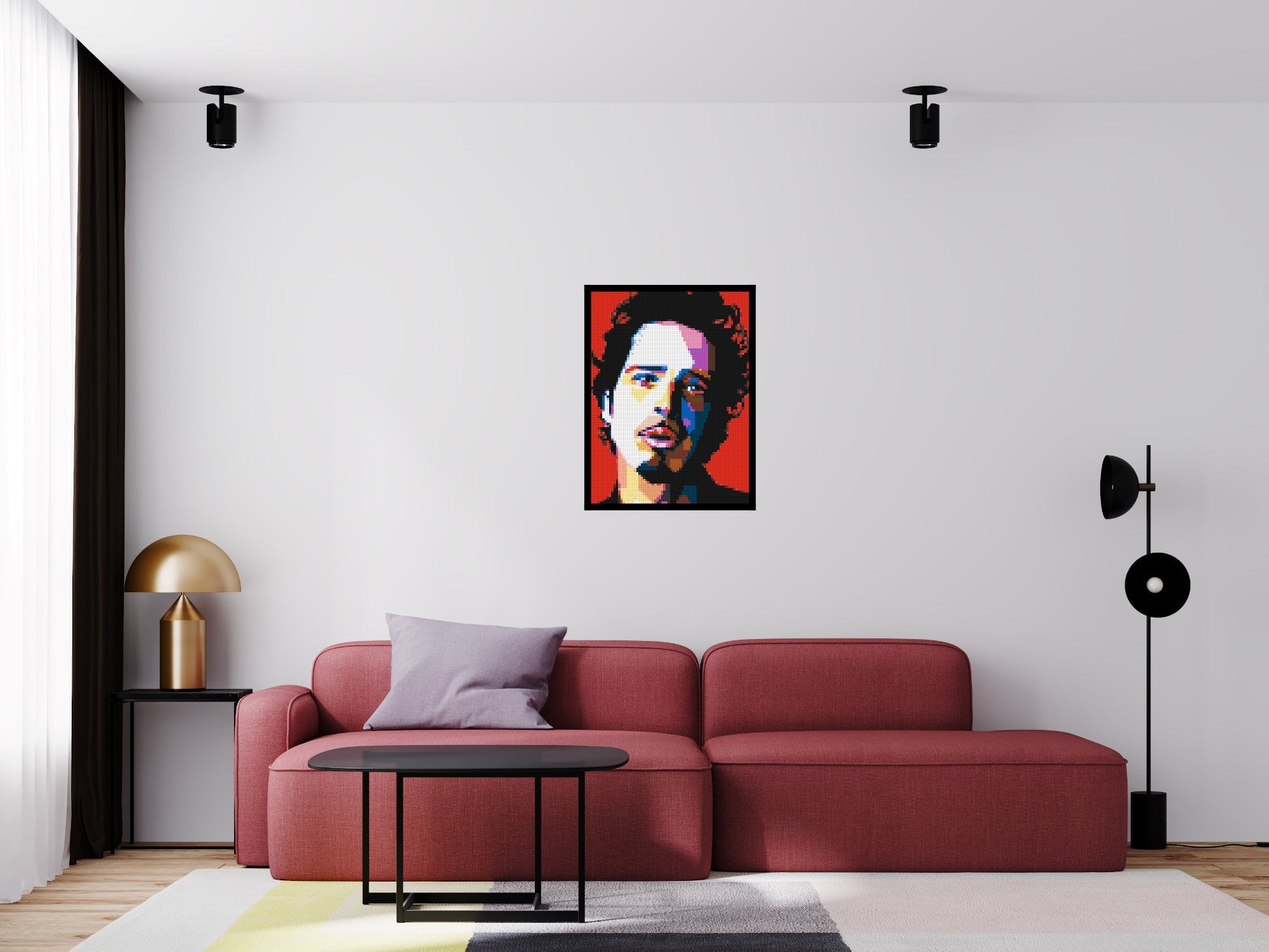 Chris Cornell - Brick Art Mosaic Kit 3x4 scene with frame