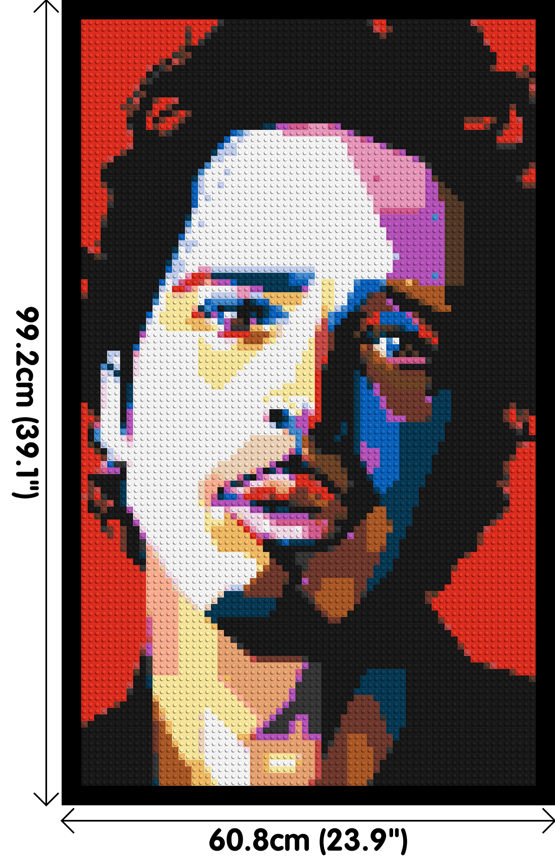 Chris Cornell - Brick Art Mosaic Kit 3x5 dimensions with frame