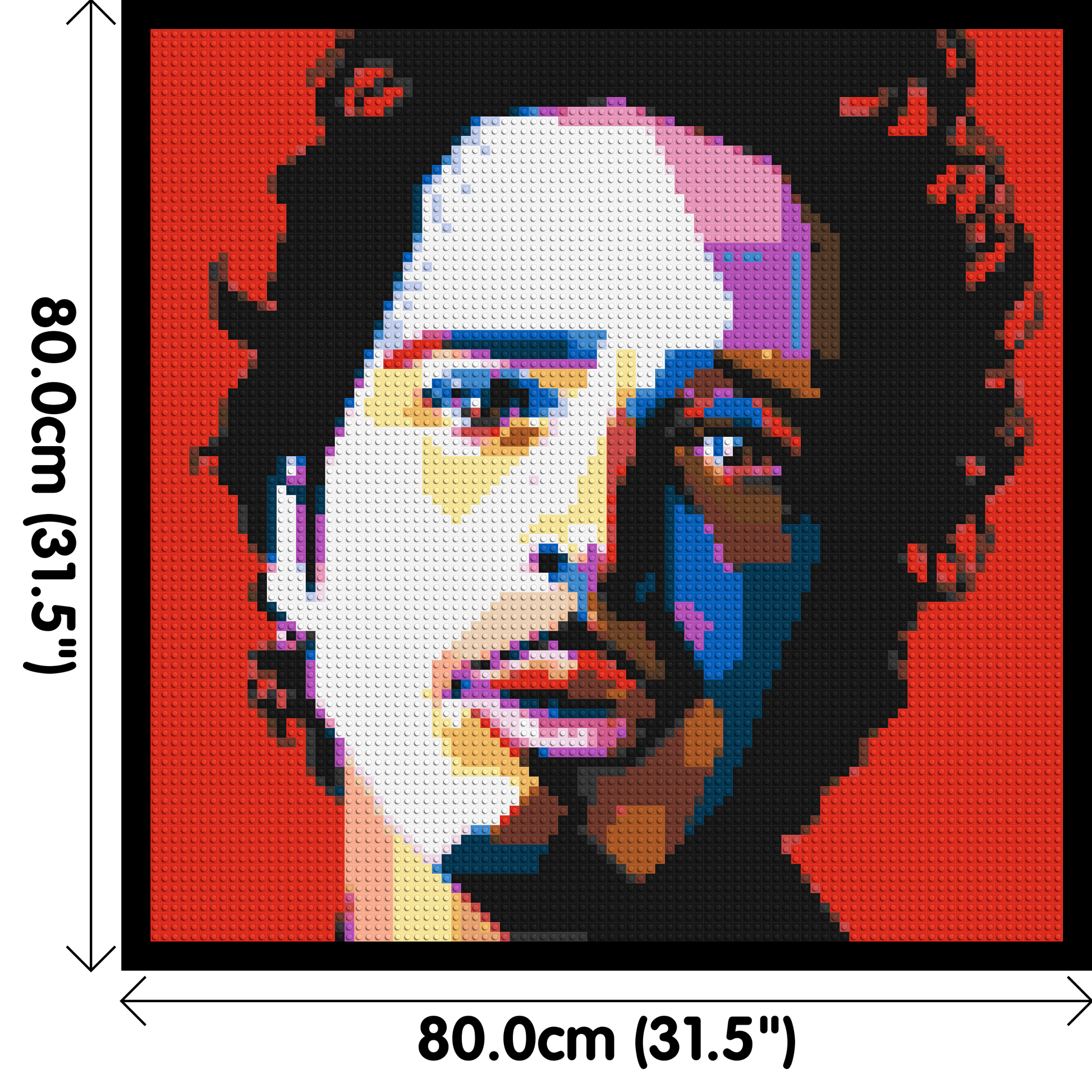 Chris Cornell - Brick Art Mosaic Kit 4x4 dimensions with frame