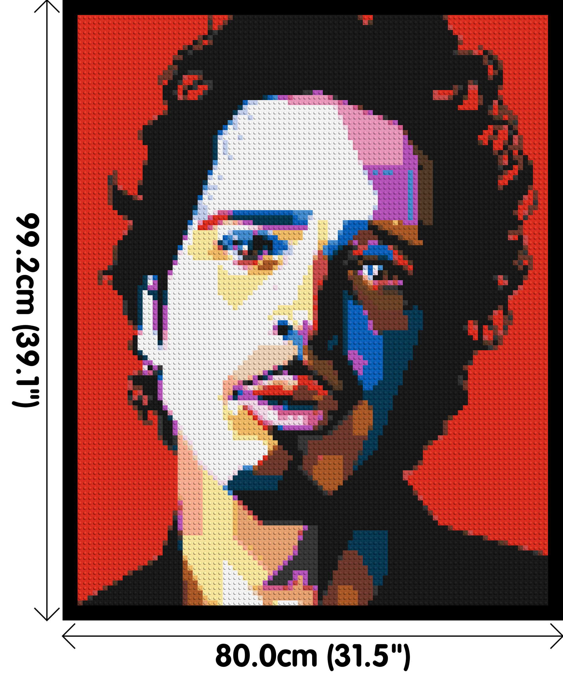 Chris Cornell - Brick Art Mosaic Kit 4x5 dimensions with frame