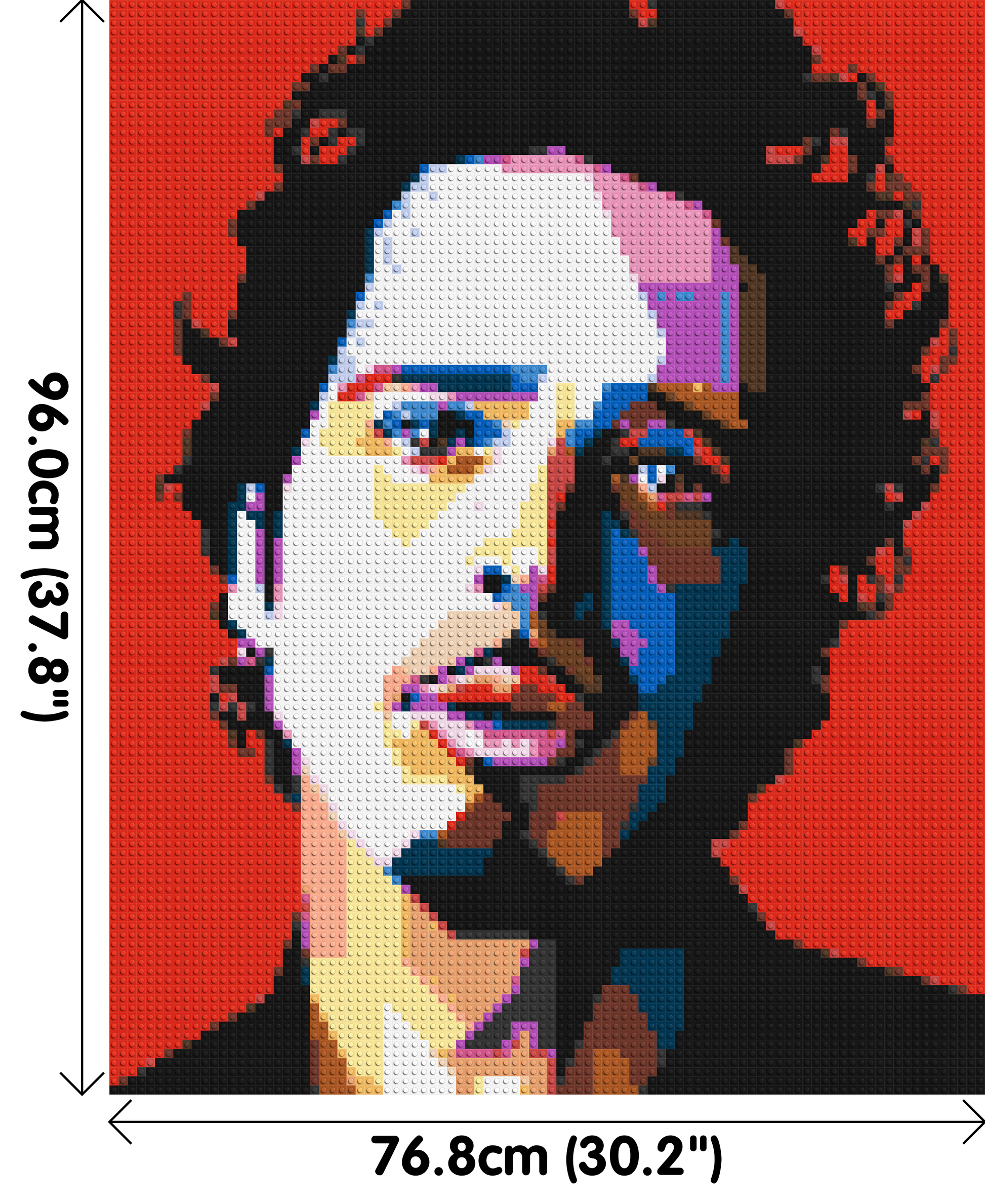 Chris Cornell - Brick Art Mosaic Kit 4x5 dimensions