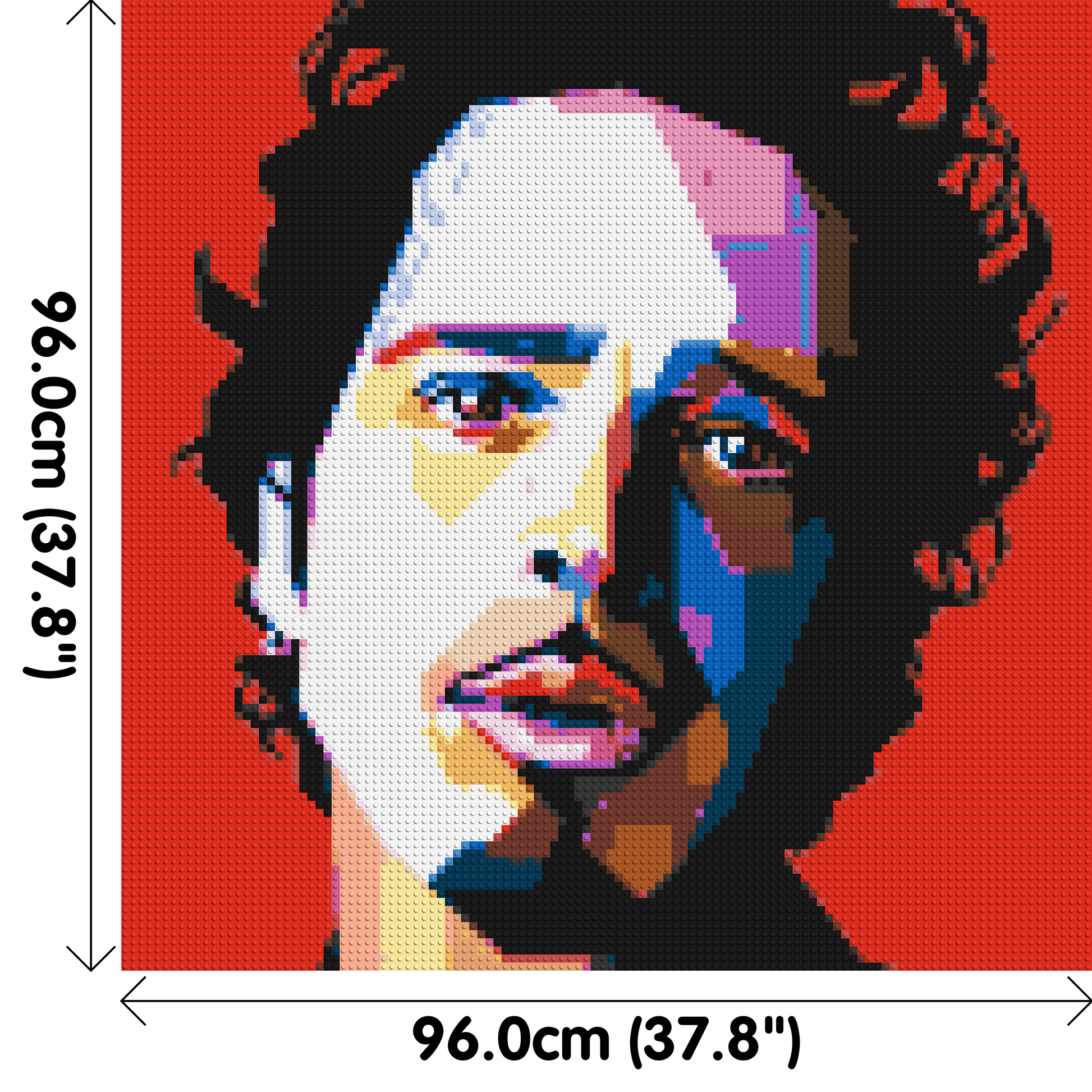 Chris Cornell - Brick Art Mosaic Kit 5x5 dimensions