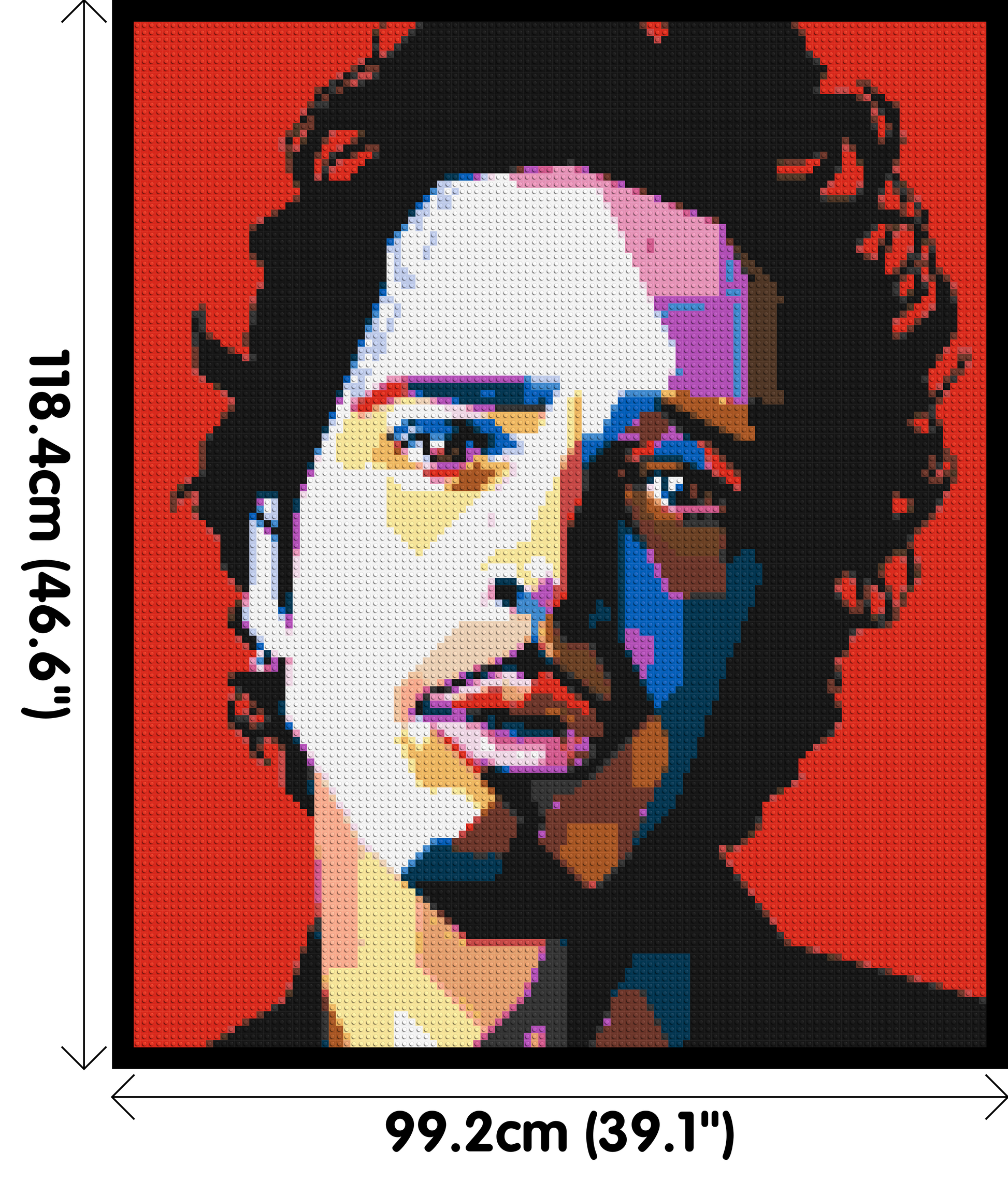 Chris Cornell - Brick Art Mosaic Kit 5x6 dimensions with frame