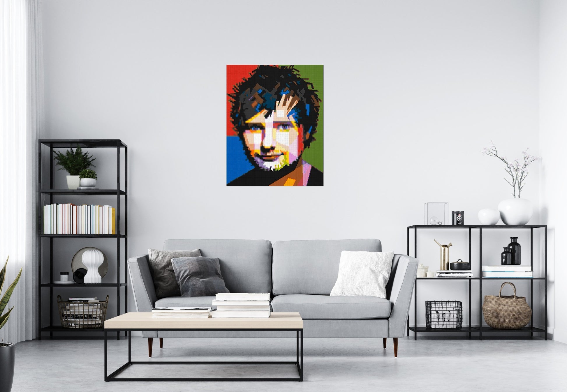 Ed Sheeran - Brick Art Mosaic Kit 4x5 scene