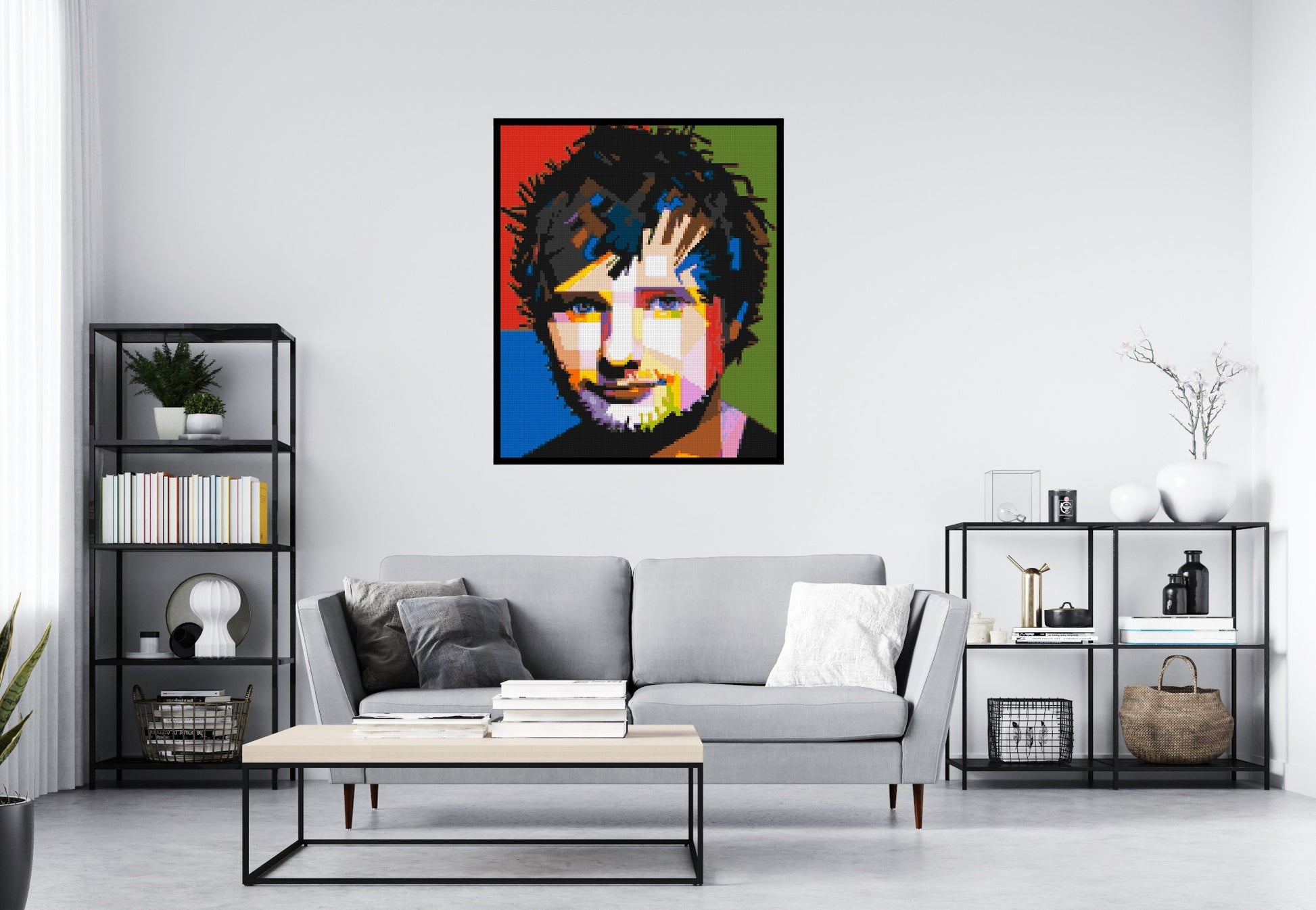 Ed Sheeran - Brick Art Mosaic Kit 5x6 scene with frame