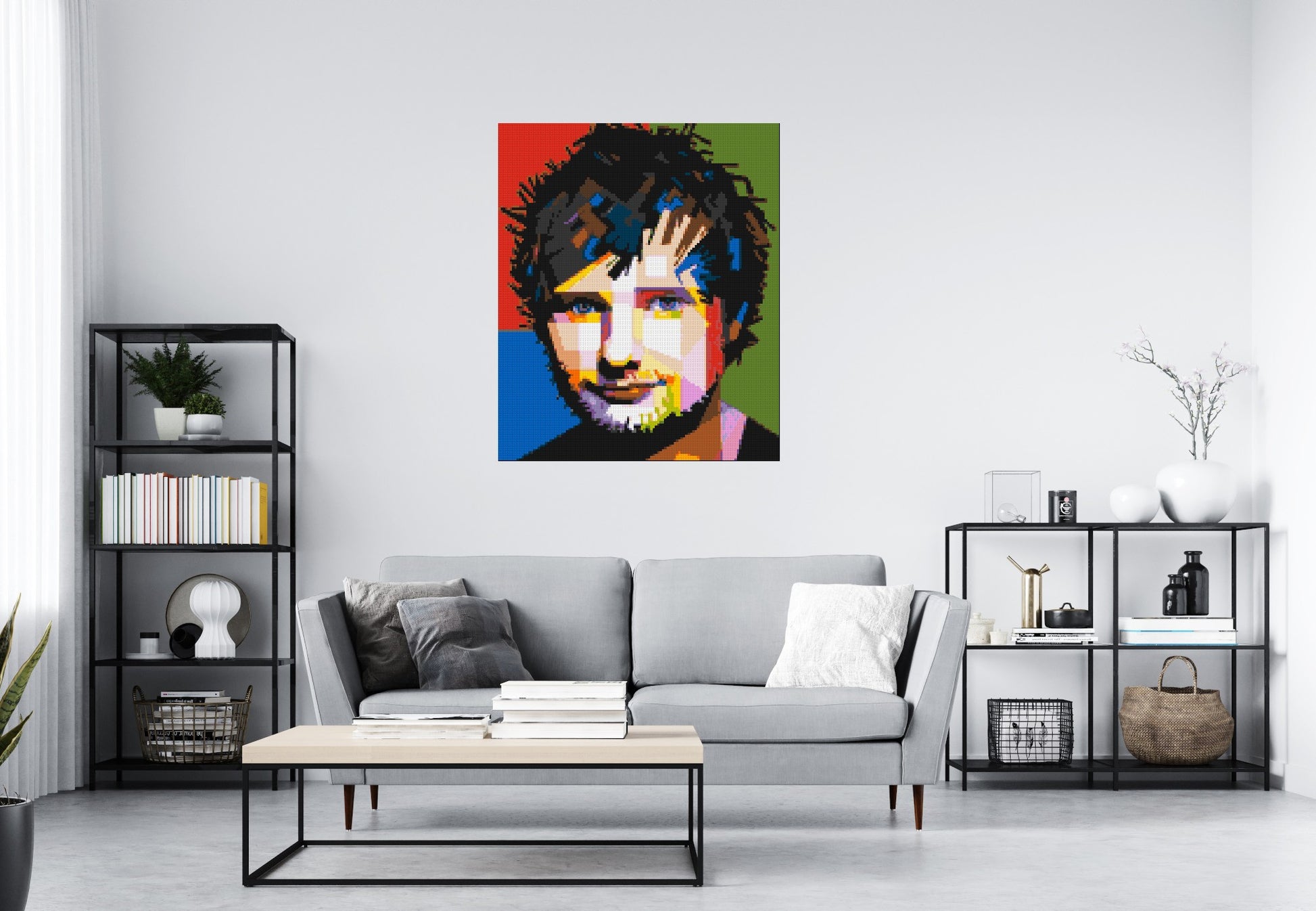 Ed Sheeran - Brick Art Mosaic Kit 5x6 scene