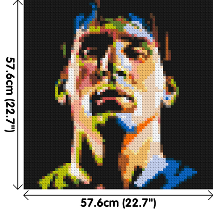 Lionel Messi - Brick Art Mosaic Kit 3x3 large