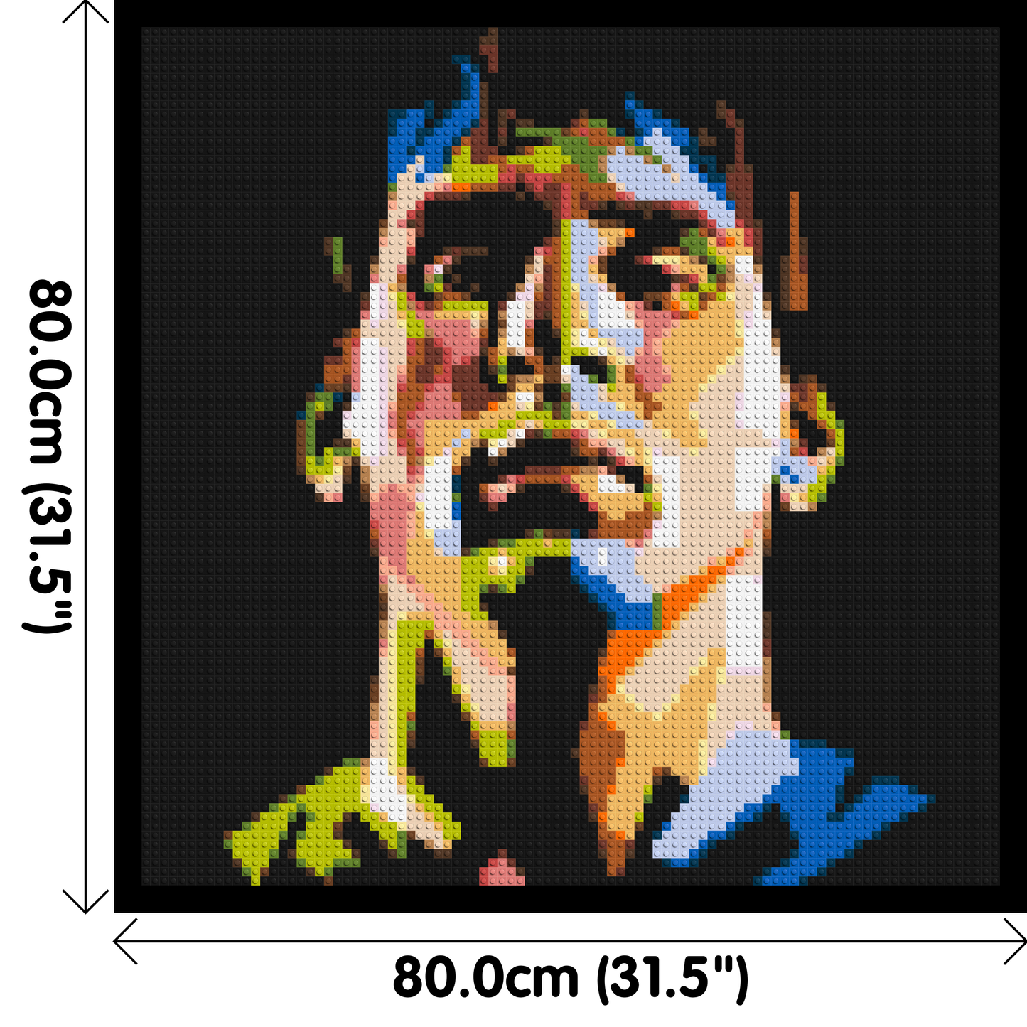 Lionel Messi - Brick Art Mosaic Kit 4x4 large