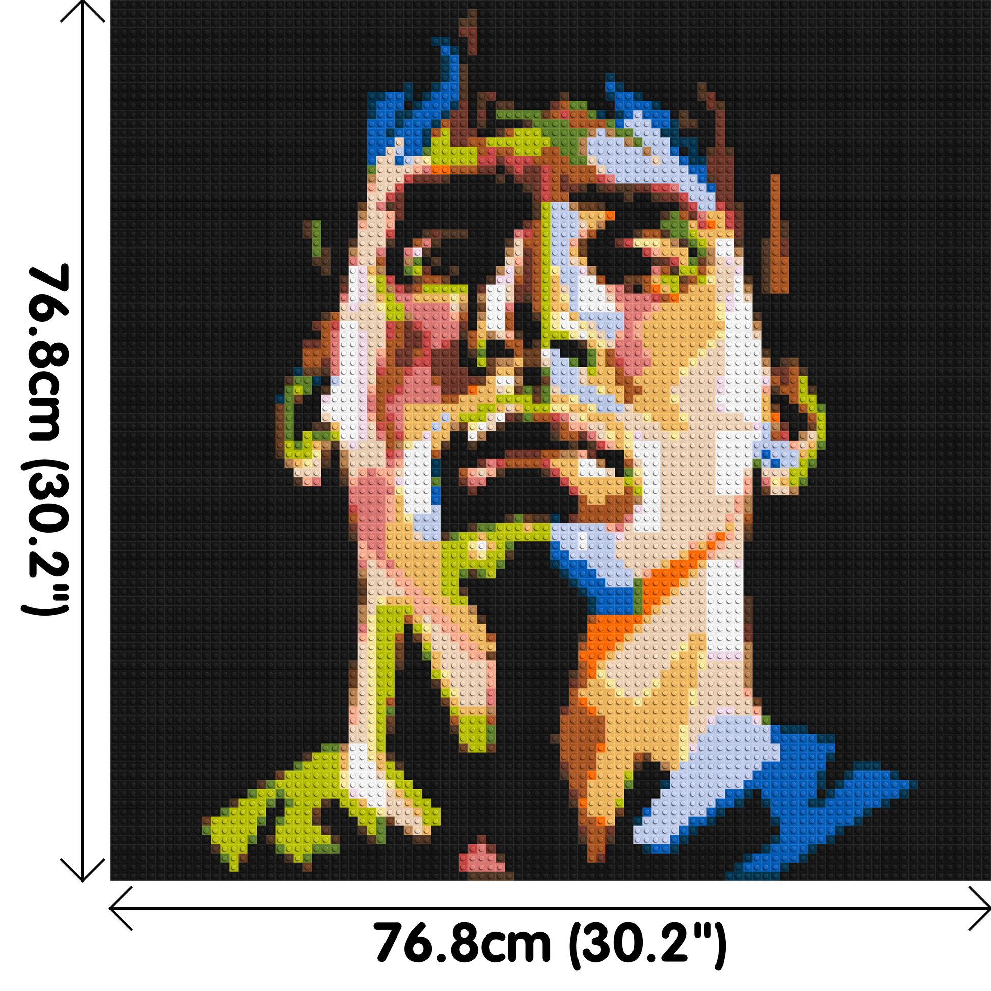 Lionel Messi - Brick Art Mosaic Kit 4x4 dimensions