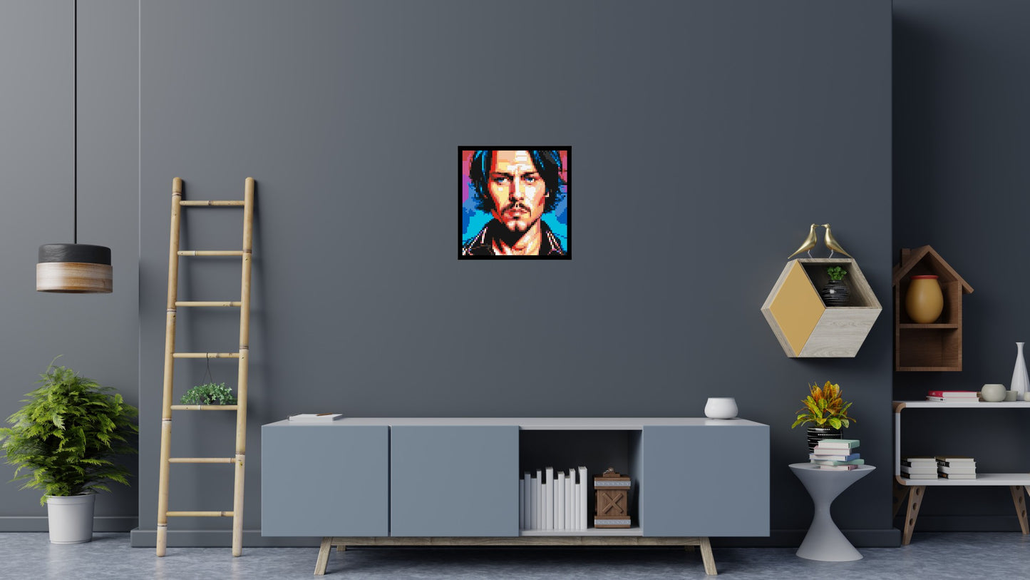 Johnny Depp - Brick Art Mosaic Kit 3x3 large