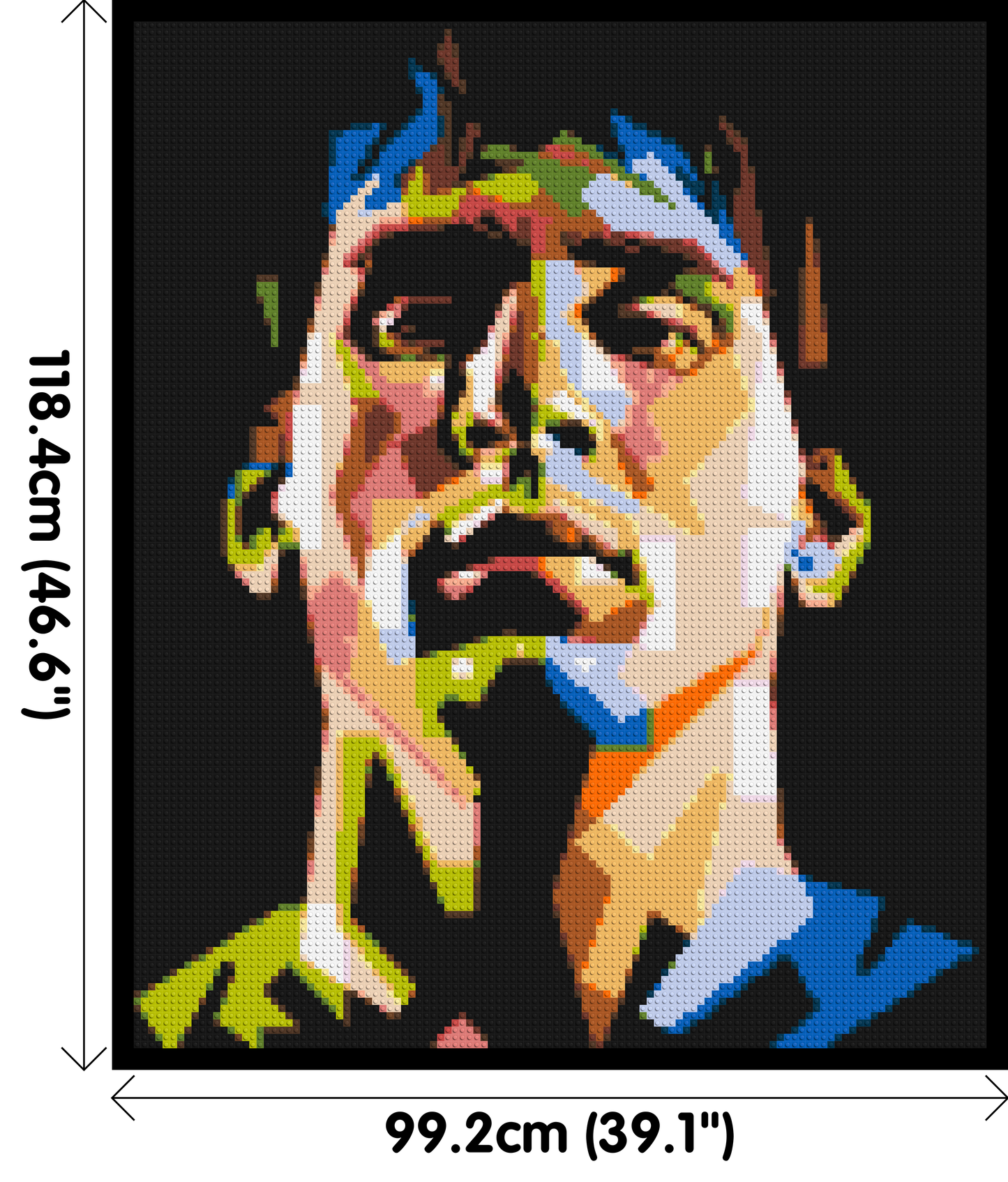 Lionel Messi - Brick Art Mosaic Kit 5x6 large