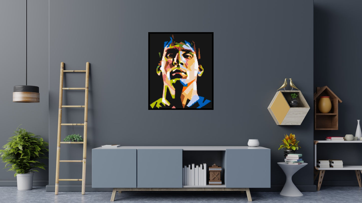 Lionel Messi - Brick Art Mosaic Kit 5x6 large