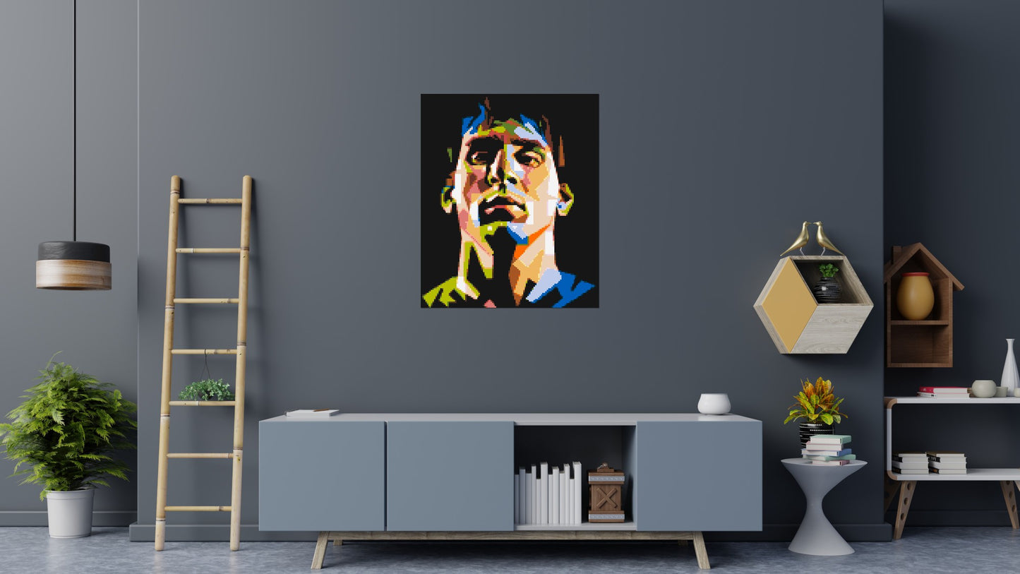 Lionel Messi - Brick Art Mosaic Kit 5x6 large