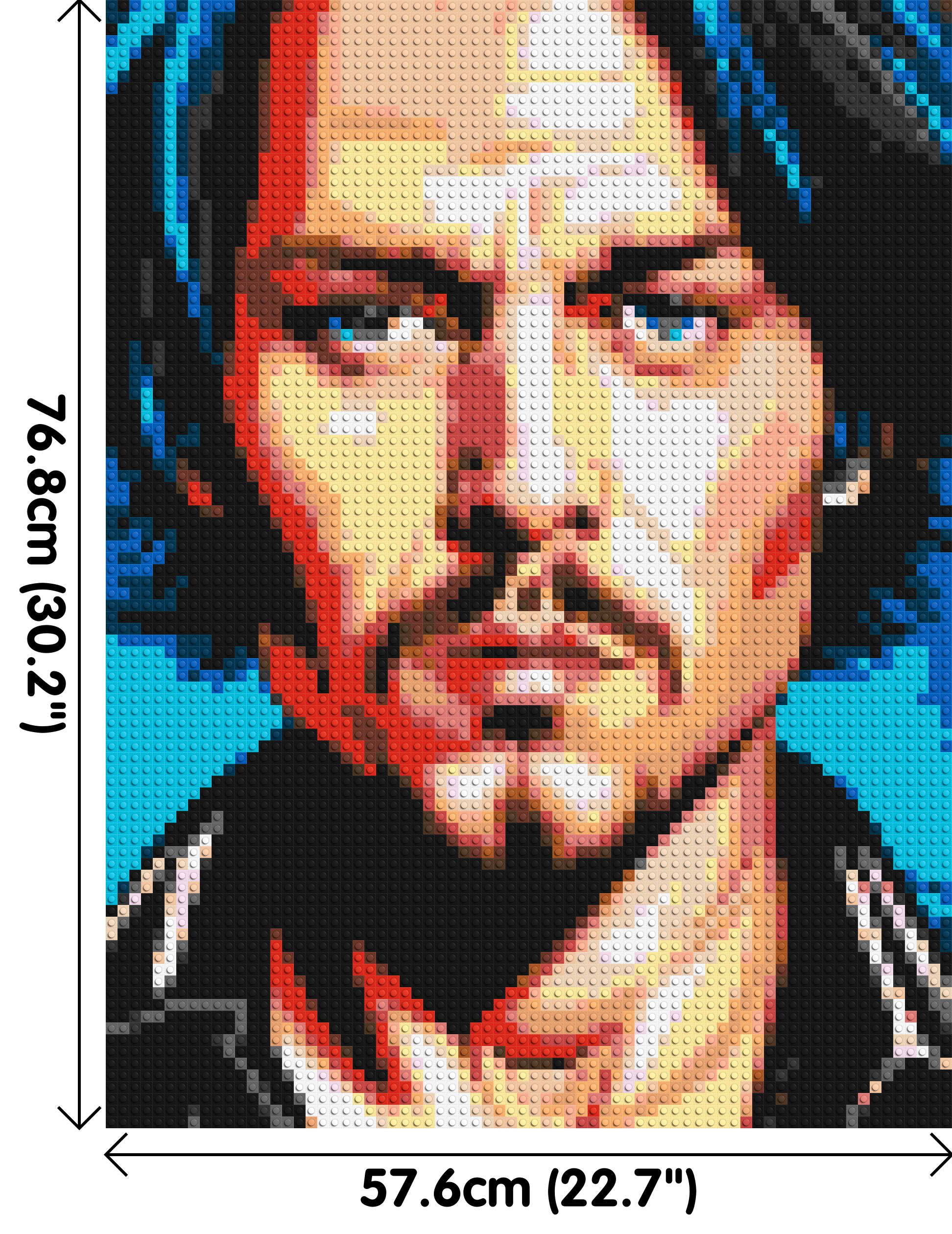 Johnny Depp - Brick Art Mosaic Kit 3x4 dimensions