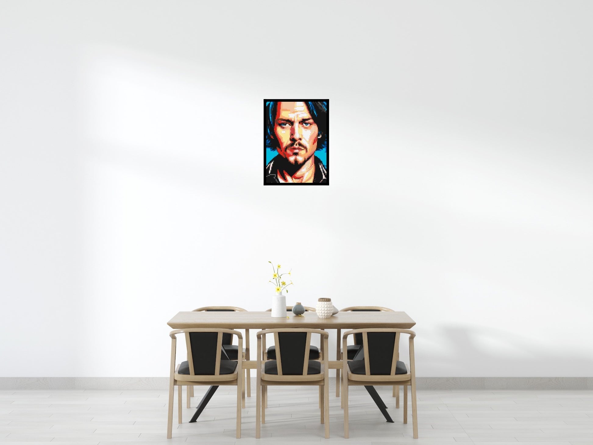 Johnny Depp - Brick Art Mosaic Kit 3x4 scene with frame