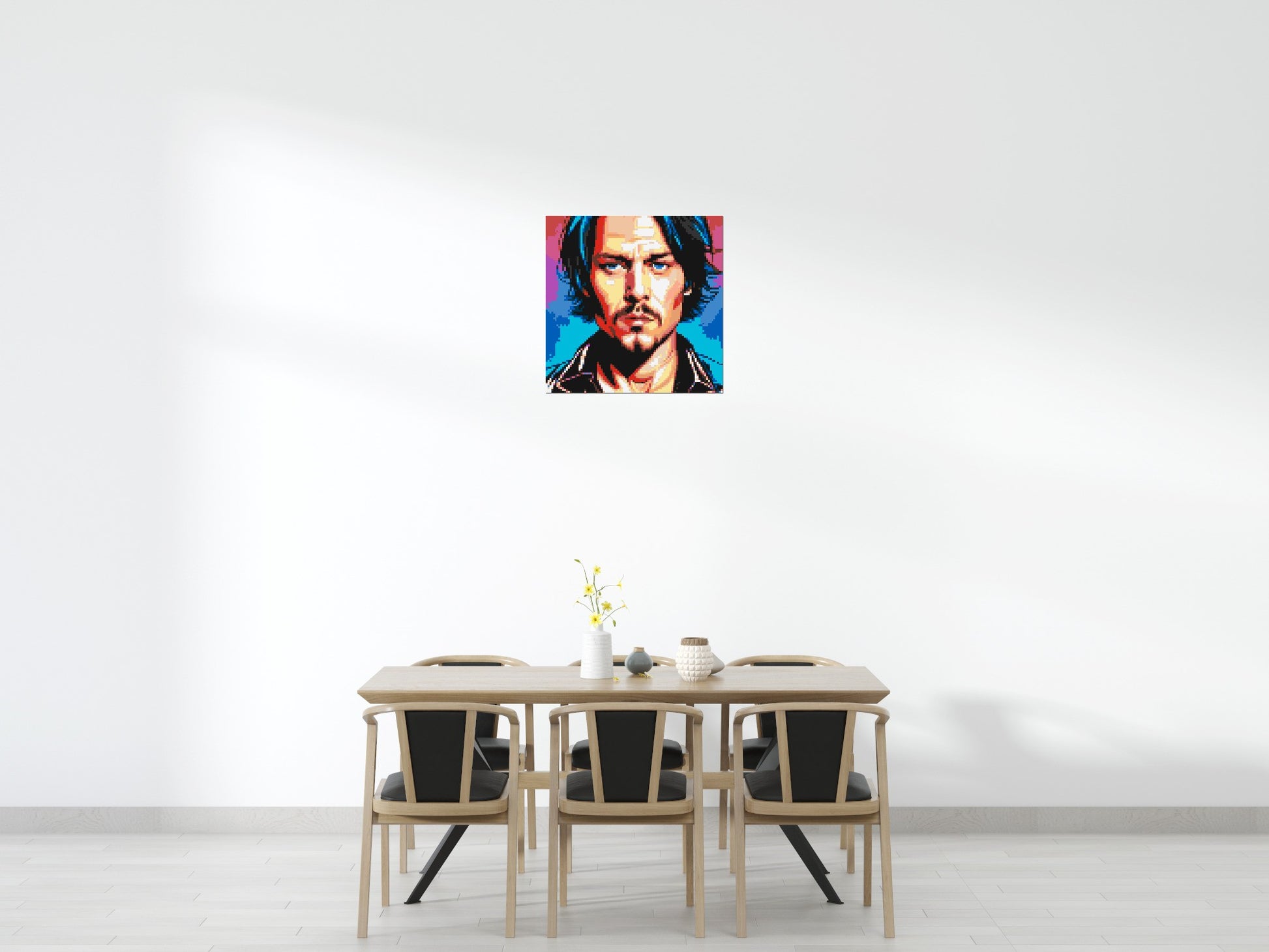 Johnny Depp - Brick Art Mosaic Kit 4x4 scene