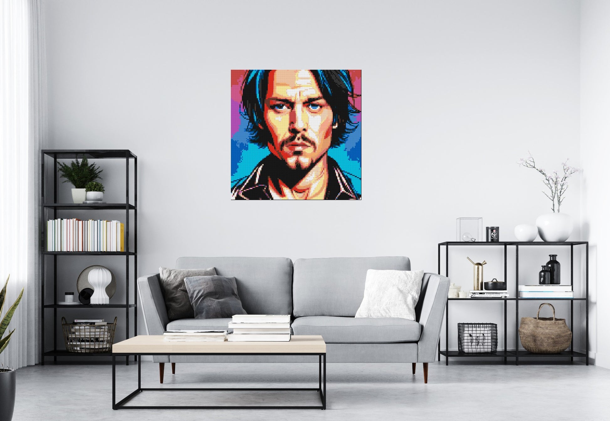 Johnny Depp - Brick Art Mosaic Kit 5x5 scene