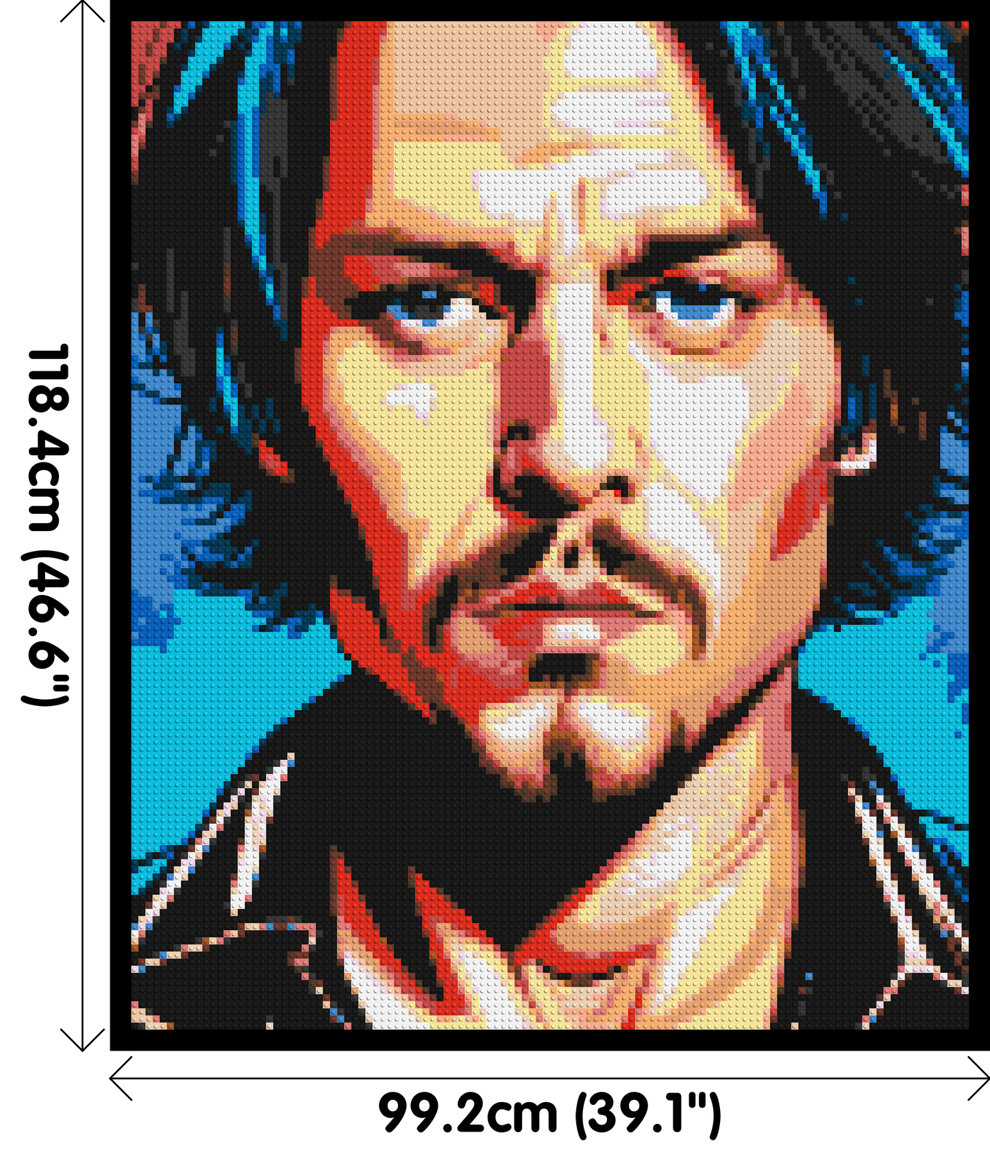 Johnny Depp - Brick Art Mosaic Kit 5x6 large