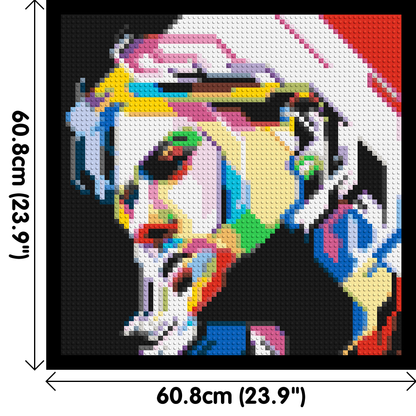 Kurt Cobain - Brick Art Mosaic Kit 3x3 large