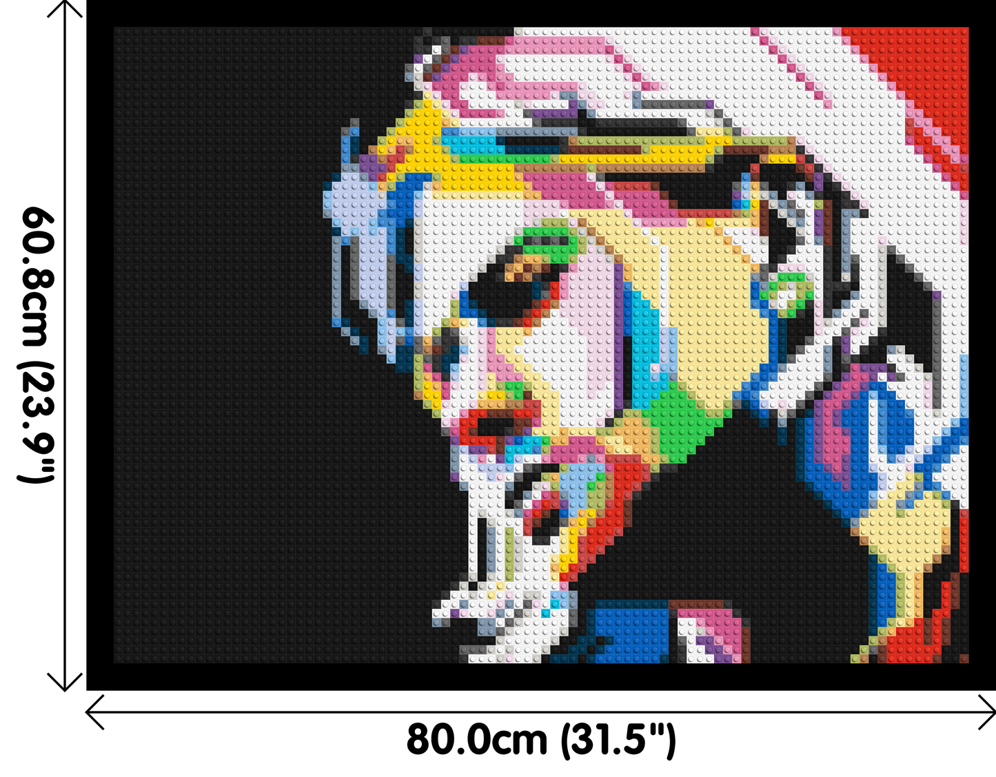 Kurt Cobain - Brick Art Mosaic Kit 4x3 large