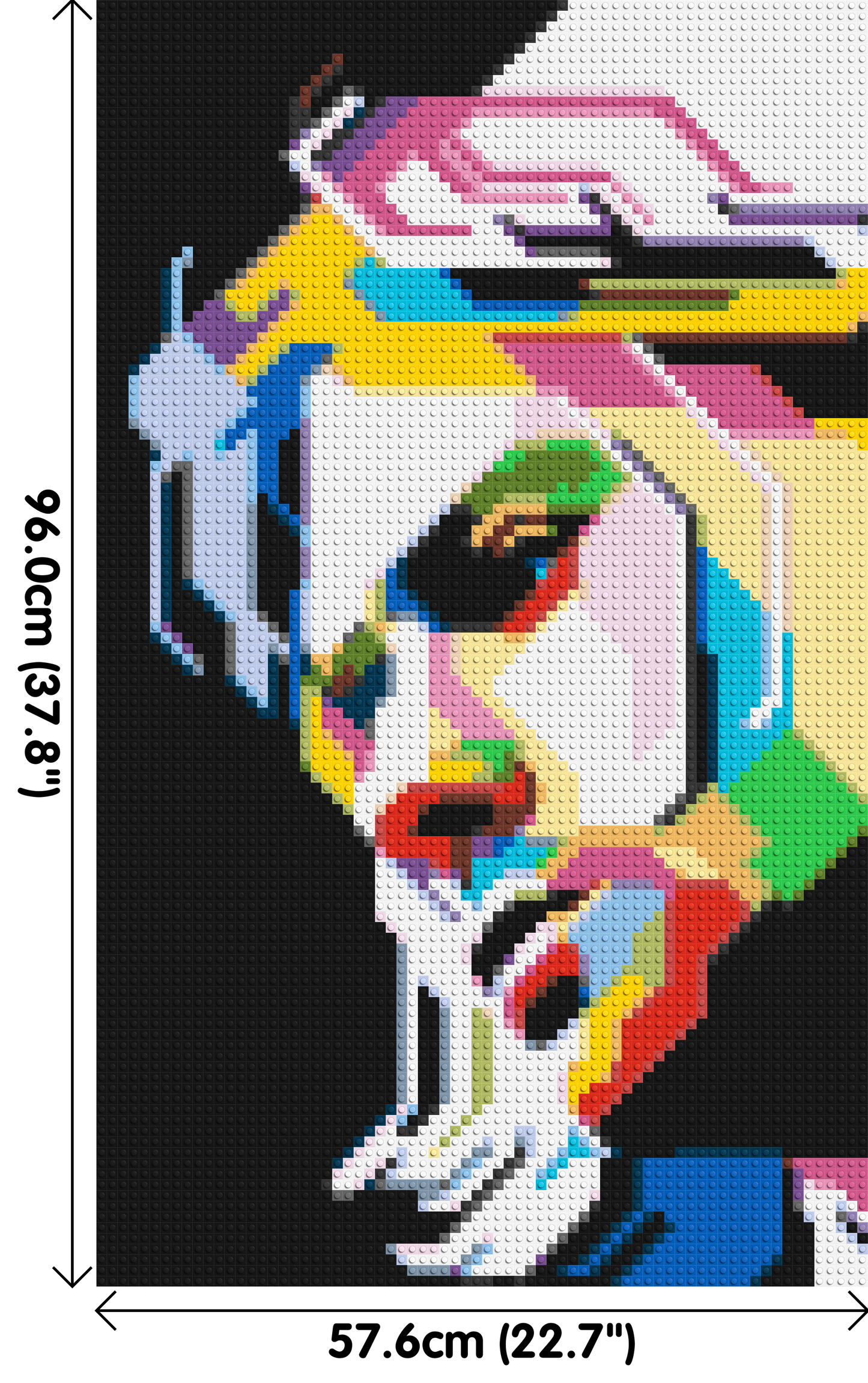 Kurt Cobain - Brick Art Mosaic Kit 3x5 large