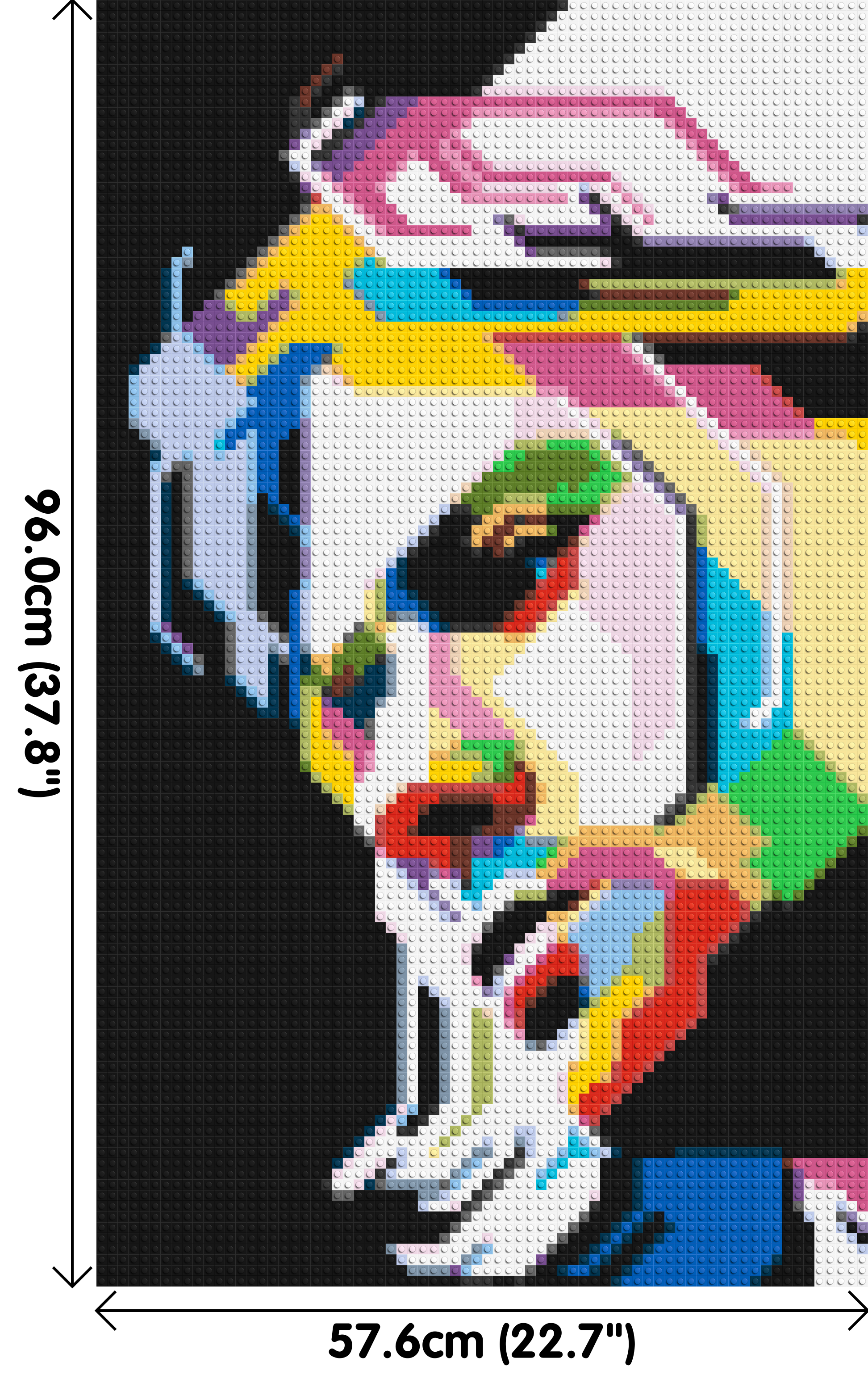 Kurt Cobain - Brick Art Mosaic Kit 3x5 dimensions