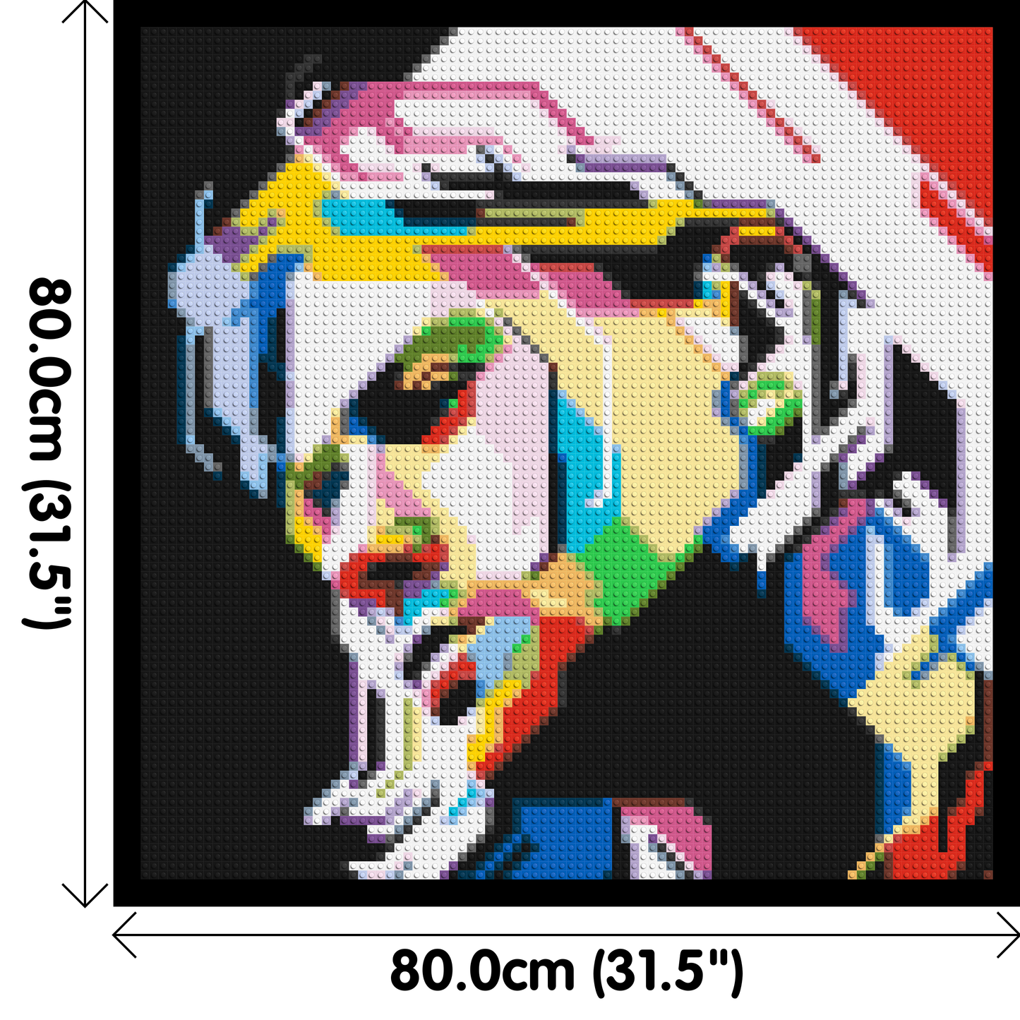 Kurt Cobain - Brick Art Mosaic Kit 4x4 large