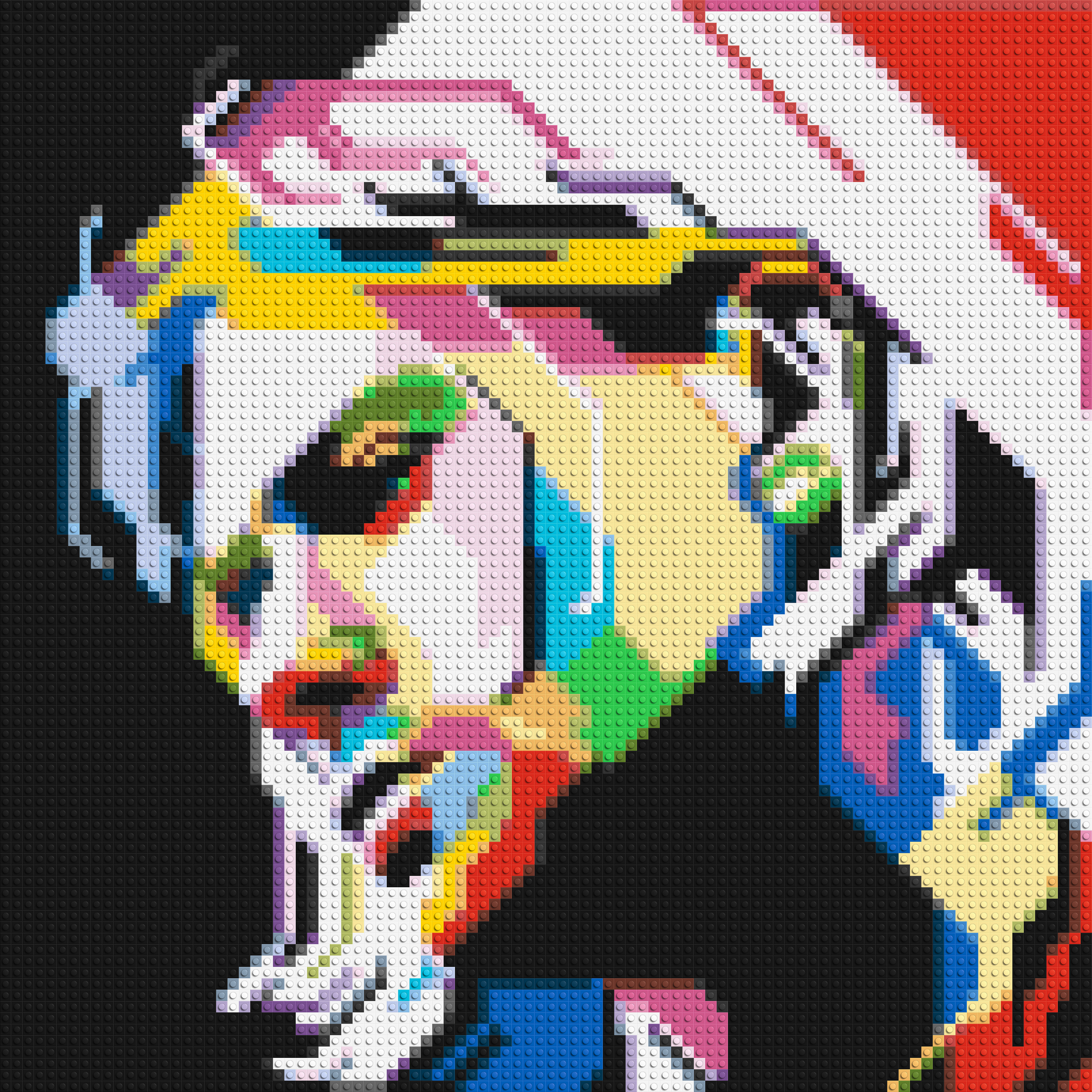 Kurt Cobain - Brick Art Mosaic Kit 4x4 large