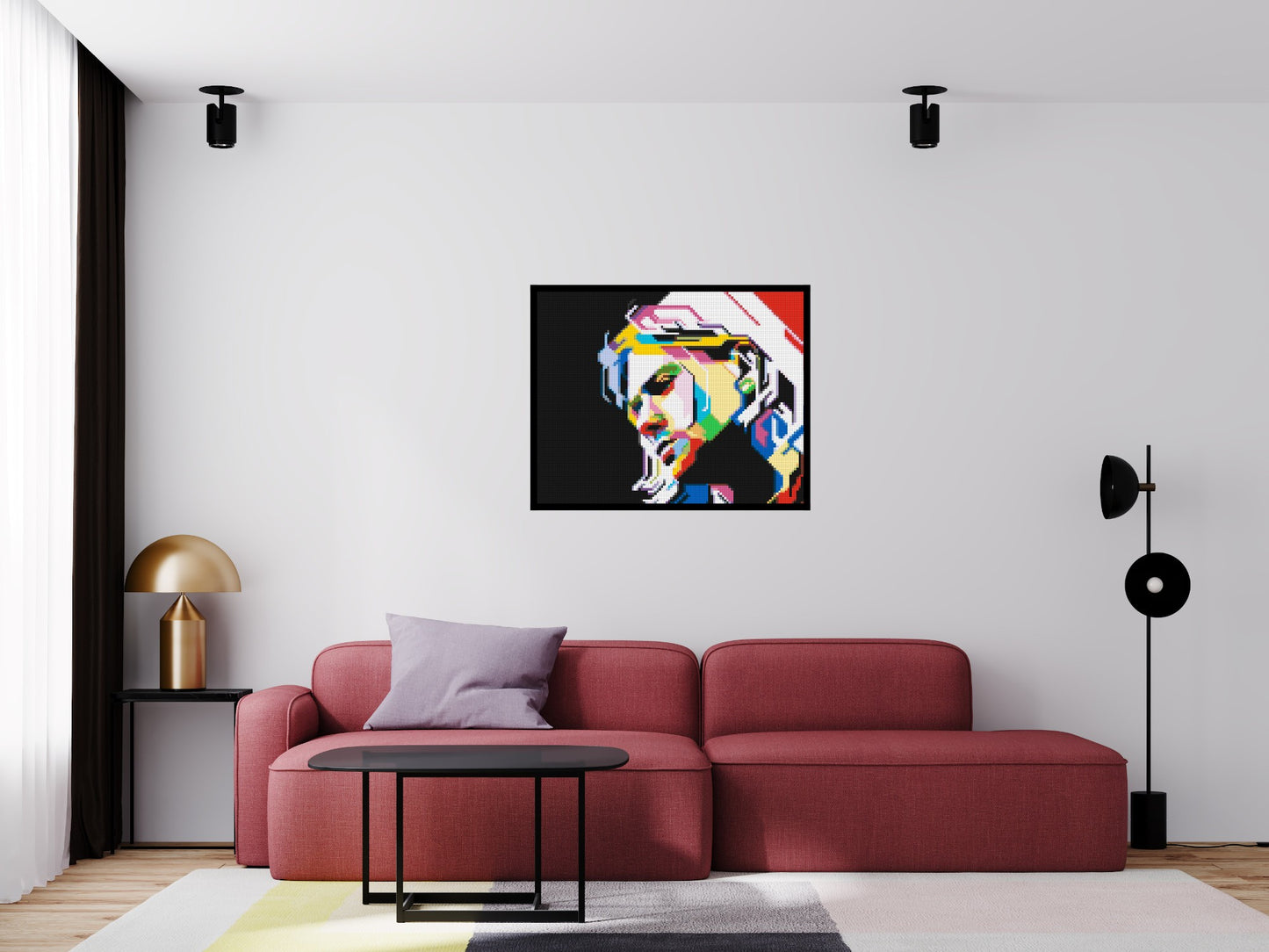 Kurt Cobain - Brick Art Mosaic Kit 5x4 large