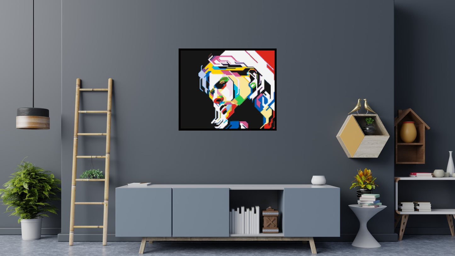 Kurt Cobain - Brick Art Mosaic Kit 6x5 large