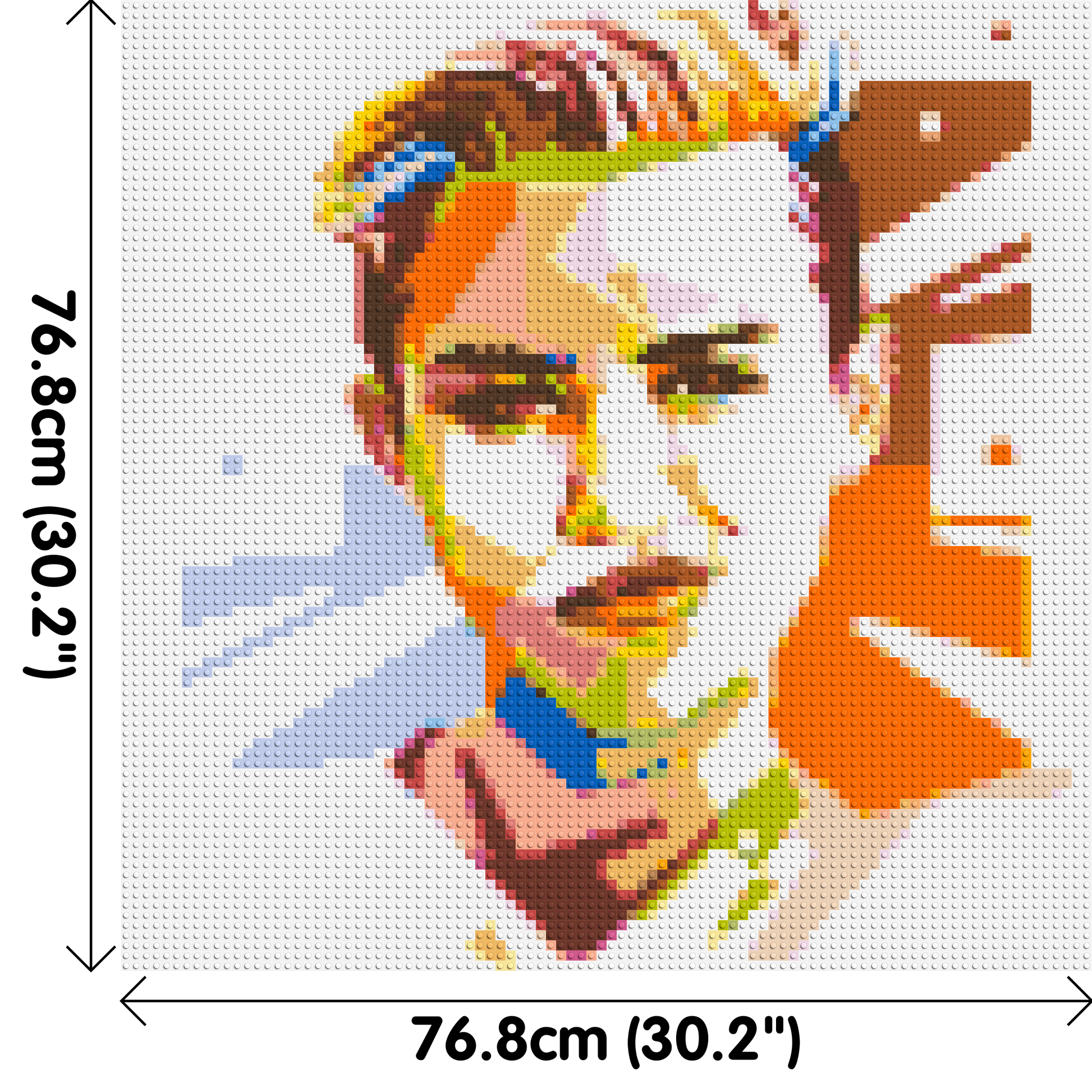 Miley Cyrus - Brick Art Mosaic Kit 4x4 dimensions