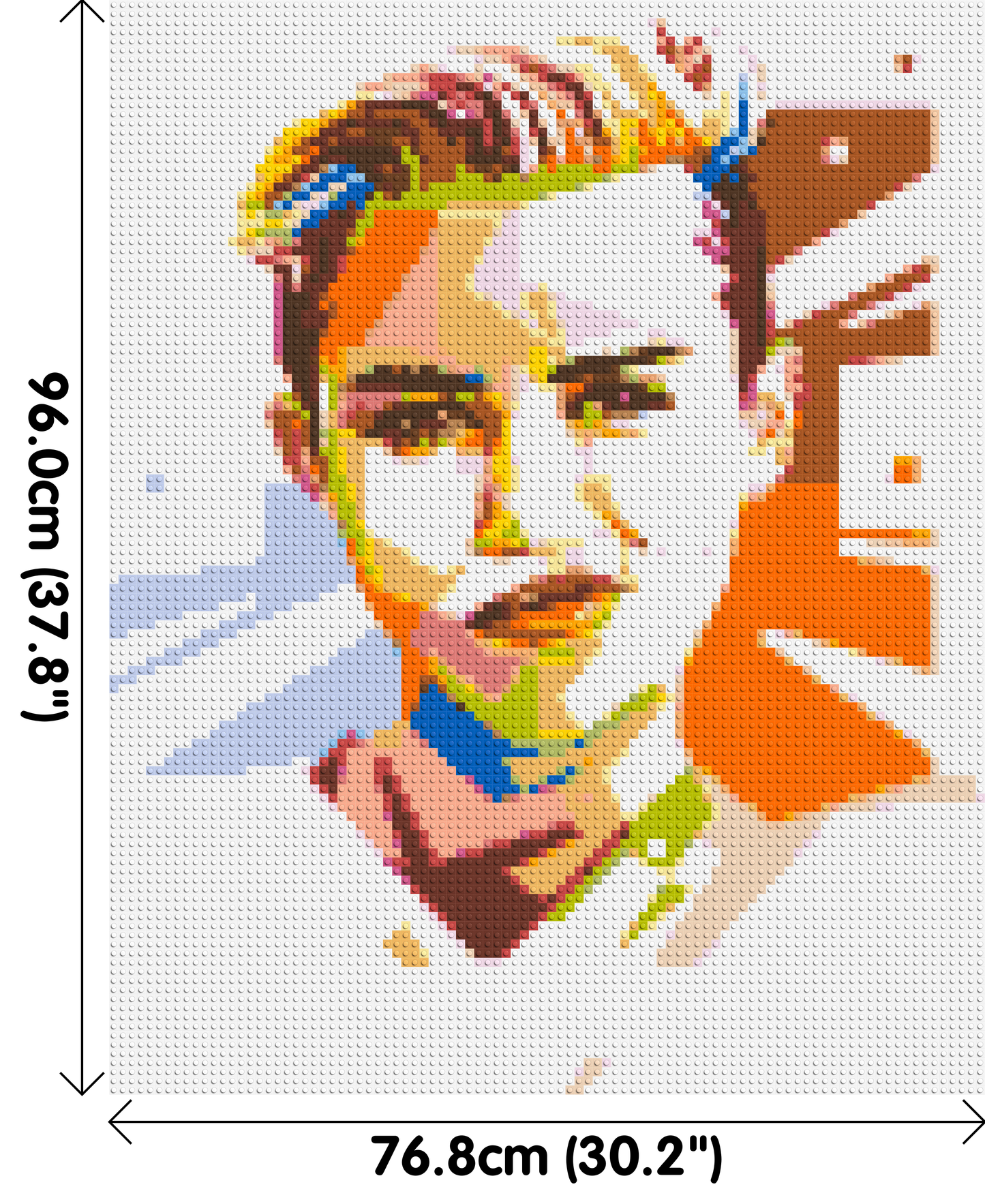 Miley Cyrus - Brick Art Mosaic Kit 4x5 large