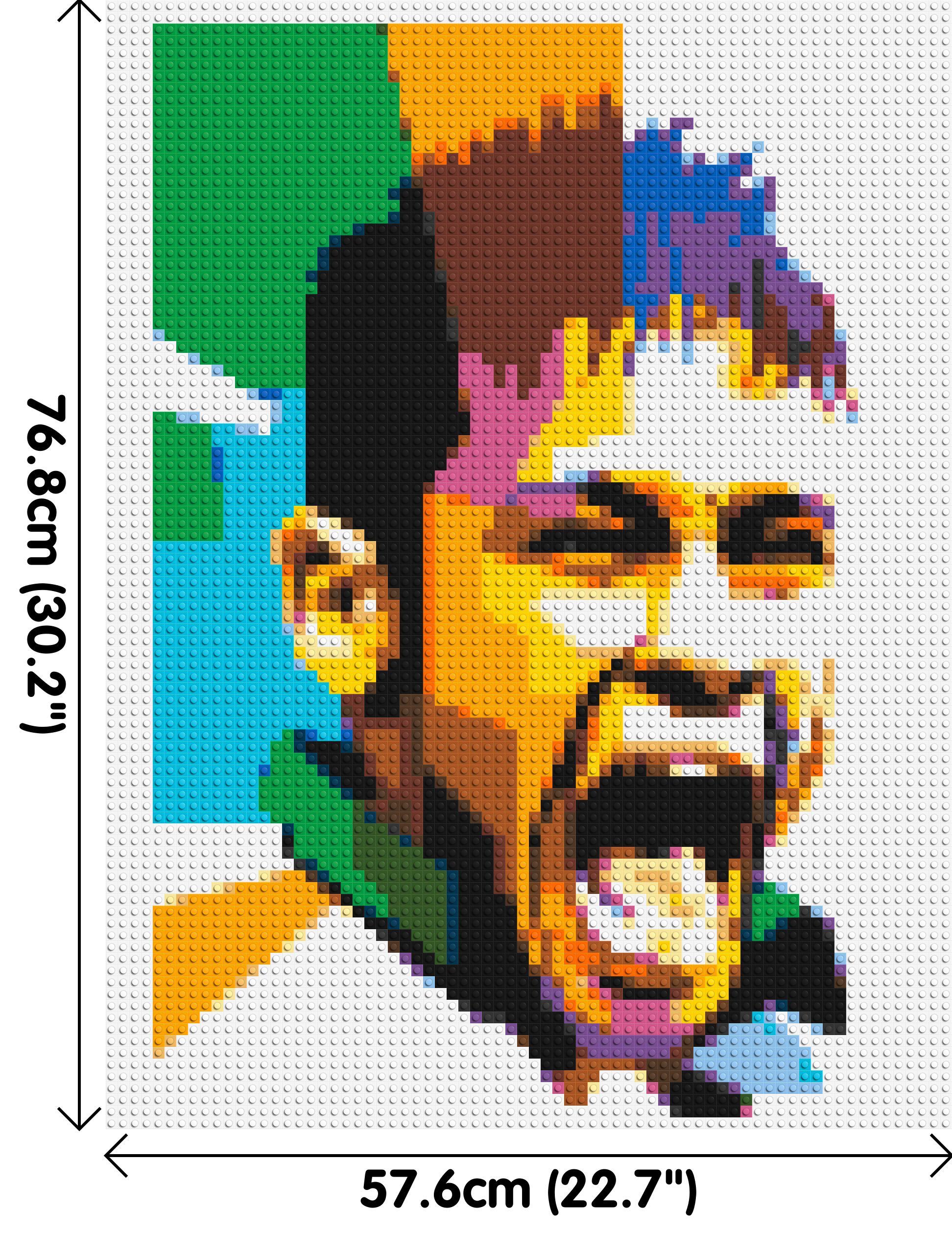 Neymar - Brick Art Mosaic Kit 3x4 dimensions