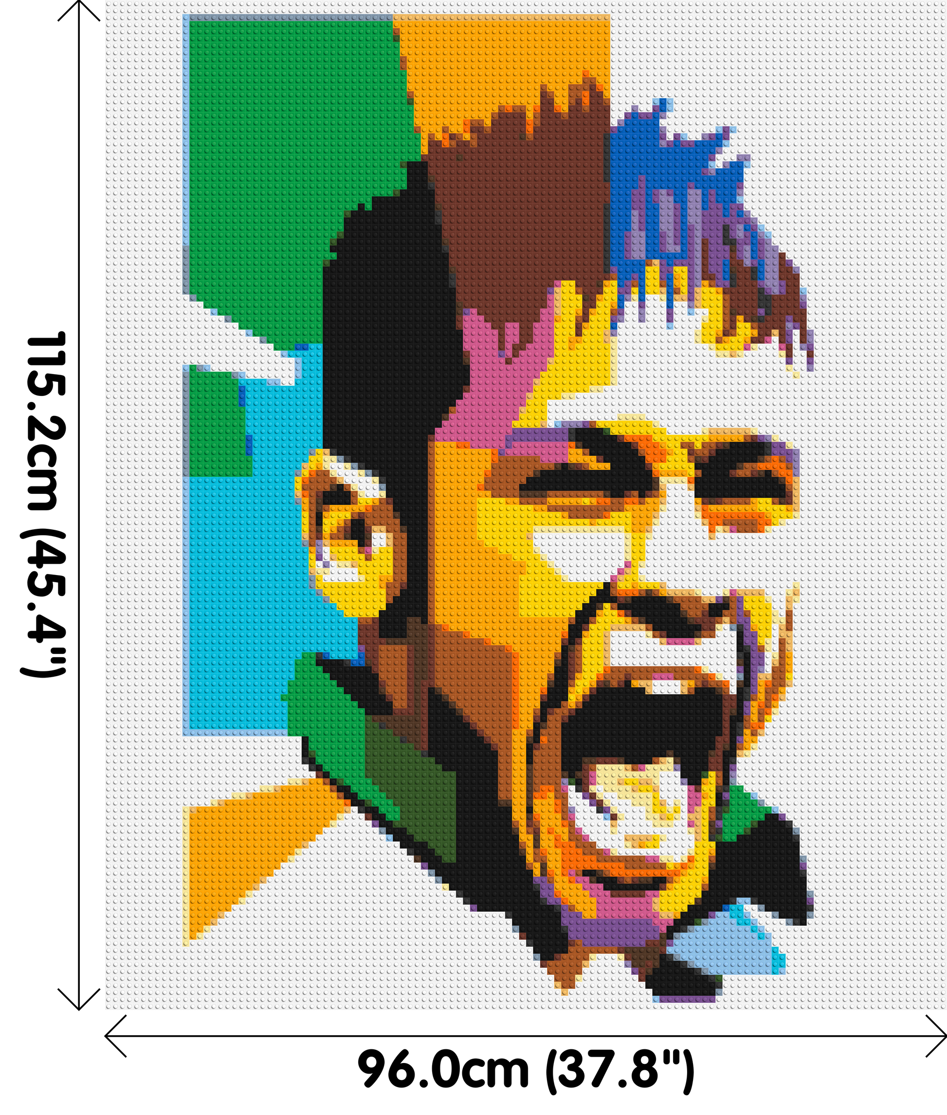 Neymar - Brick Art Mosaic Kit 5x6 dimensions