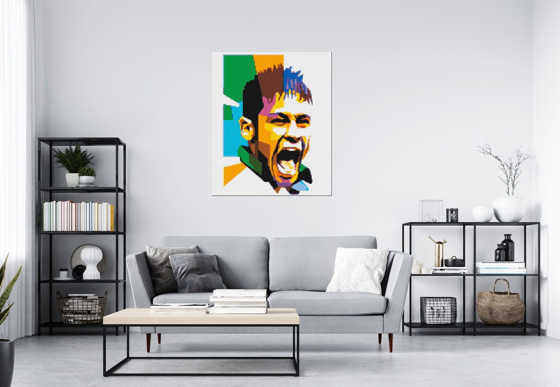 Neymar - Brick Art Mosaic Kit 5x6 scene