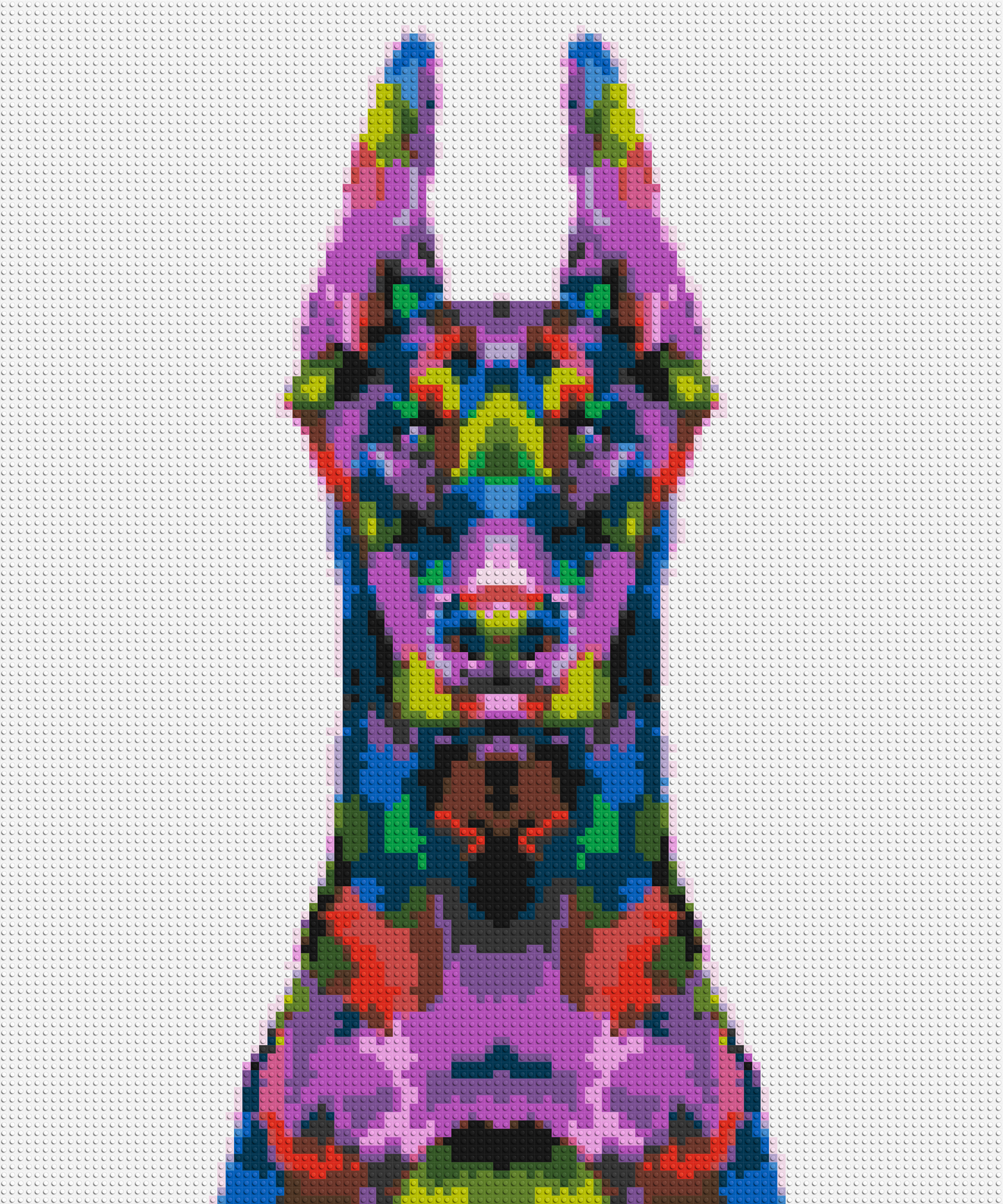 Doberman Colourful Pop Art - Brick Art Mosaic Kit 5x6 large