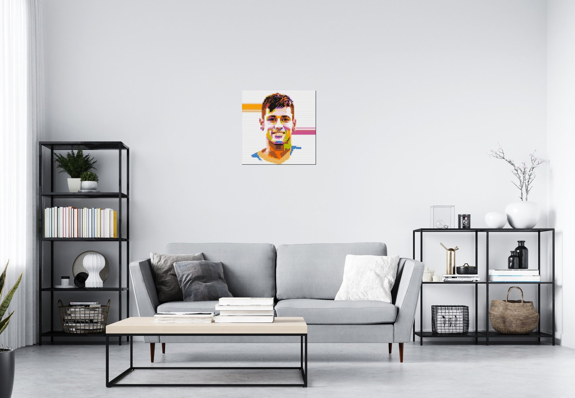 Neymar #2 - Brick Art Mosaic Kit 3x3 scene