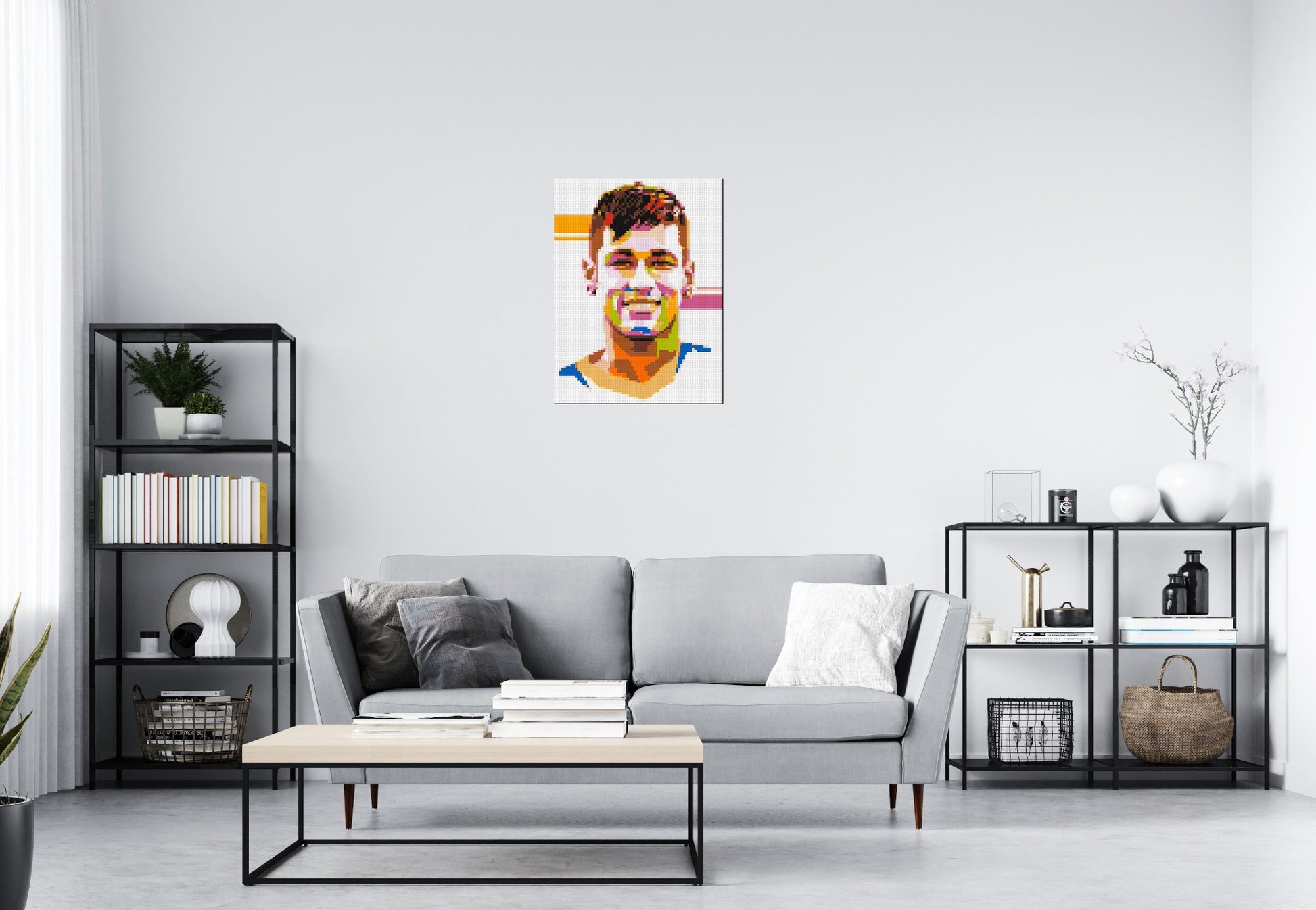 Neymar #2 - Brick Art Mosaic Kit 3x4 scene