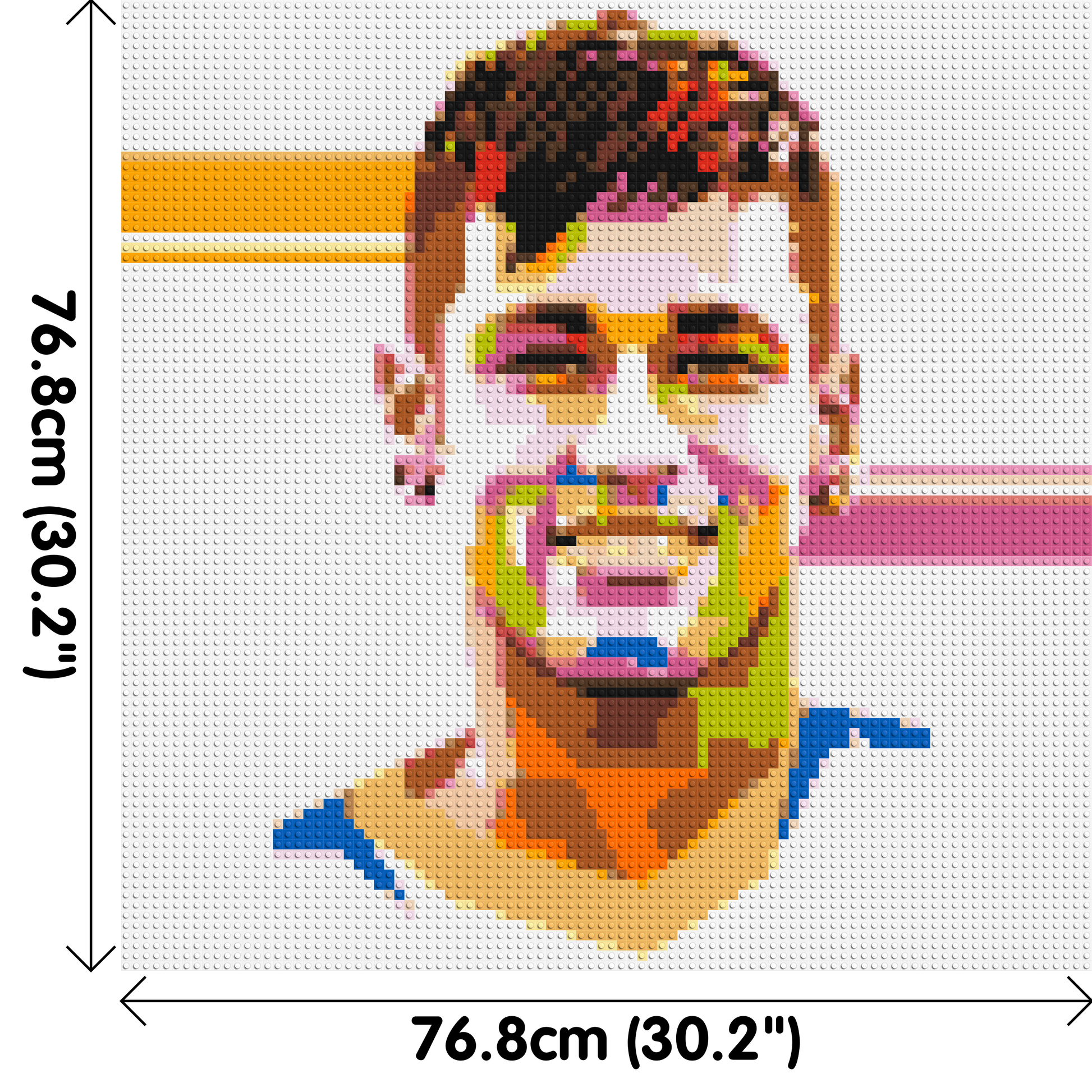 Neymar #2 - Brick Art Mosaic Kit 4x4 dimensions