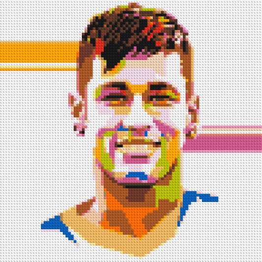 Neymar #2 - Brick Art Mosaic Kit 4x4 large