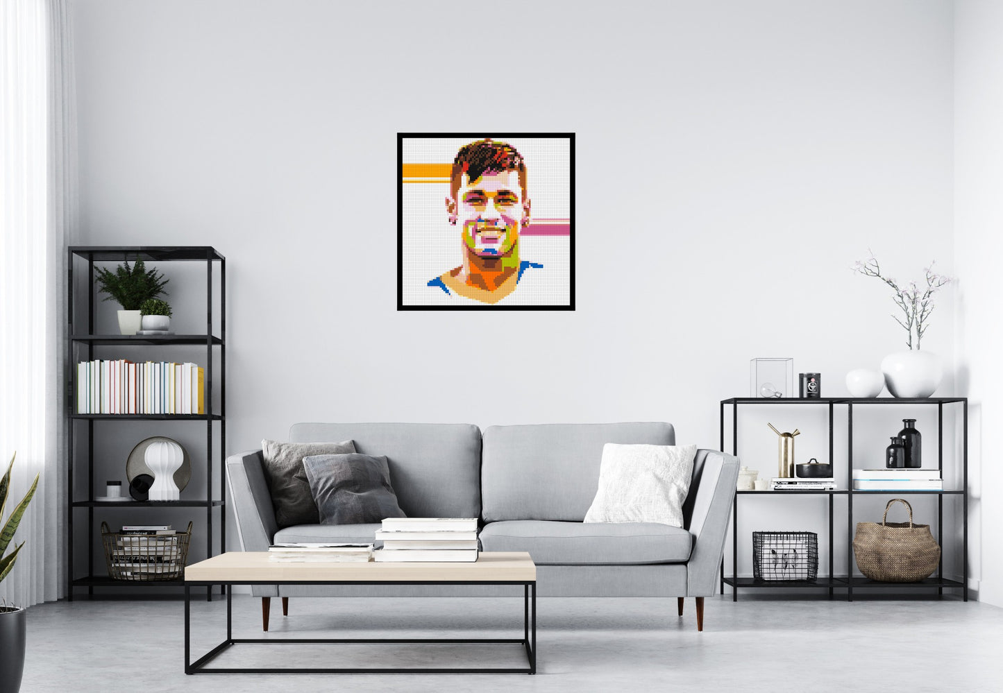 Neymar #2 - Brick Art Mosaic Kit 4x4 large