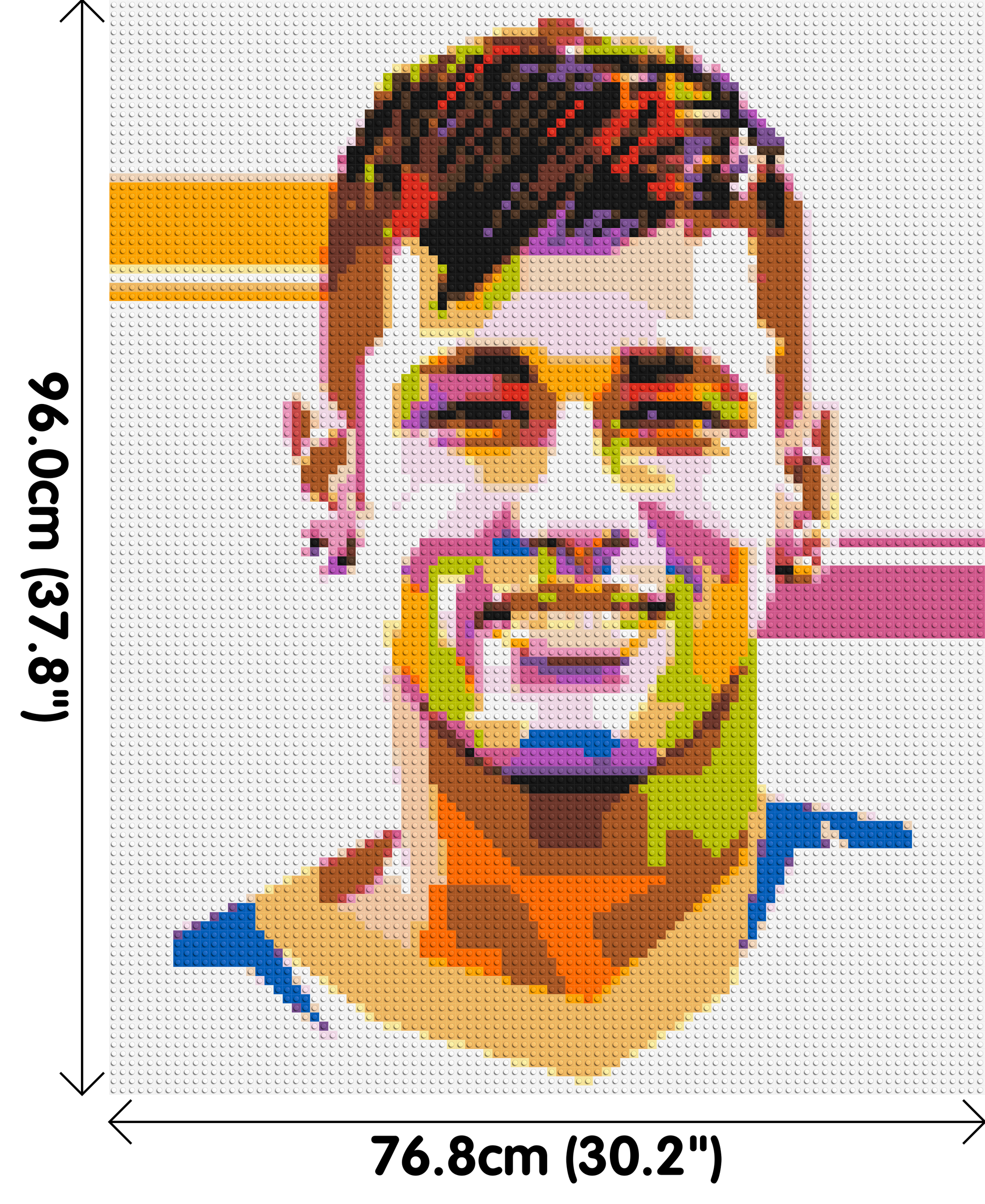 Neymar #2 - Brick Art Mosaic Kit 4x5 dimensions