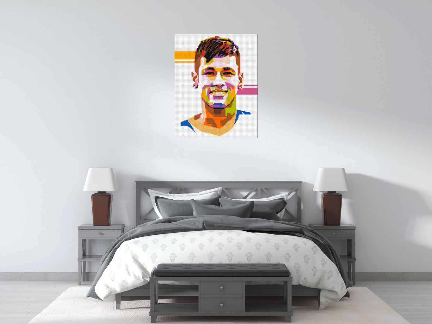 Neymar #2 - Brick Art Mosaic Kit 4x5 large