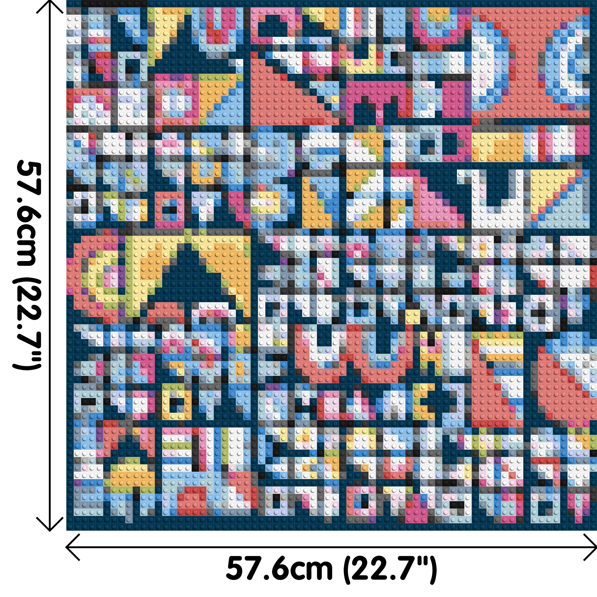 Abstract Pattern #10 - Brick Art Mosaic Kit 3x3 dimensions